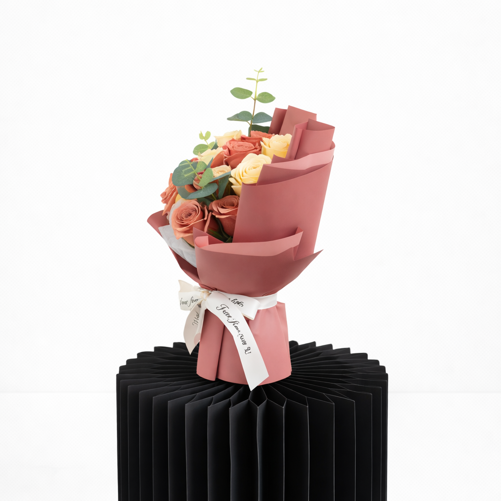 Champagne Rose Posy
