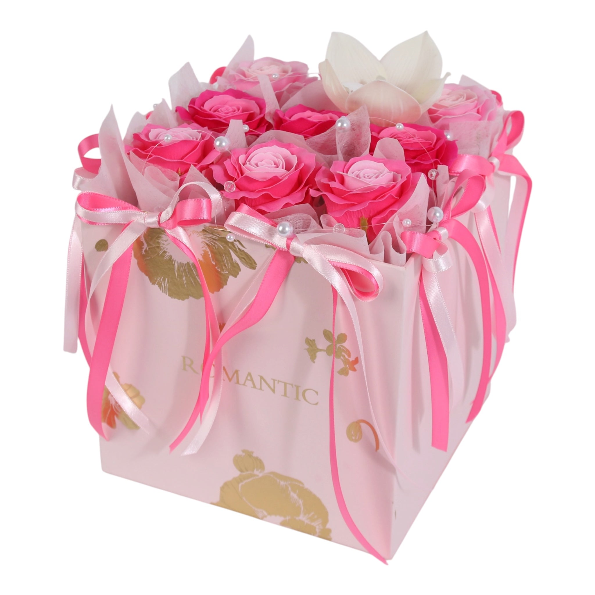 Pink Elegance Luxury Rose Box