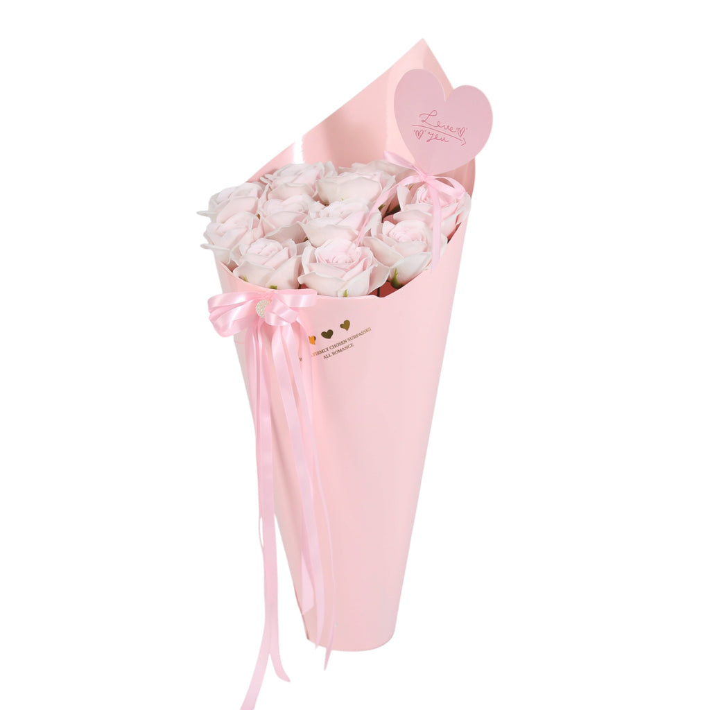 Blush Love Preserved Rose Cone Bouquet