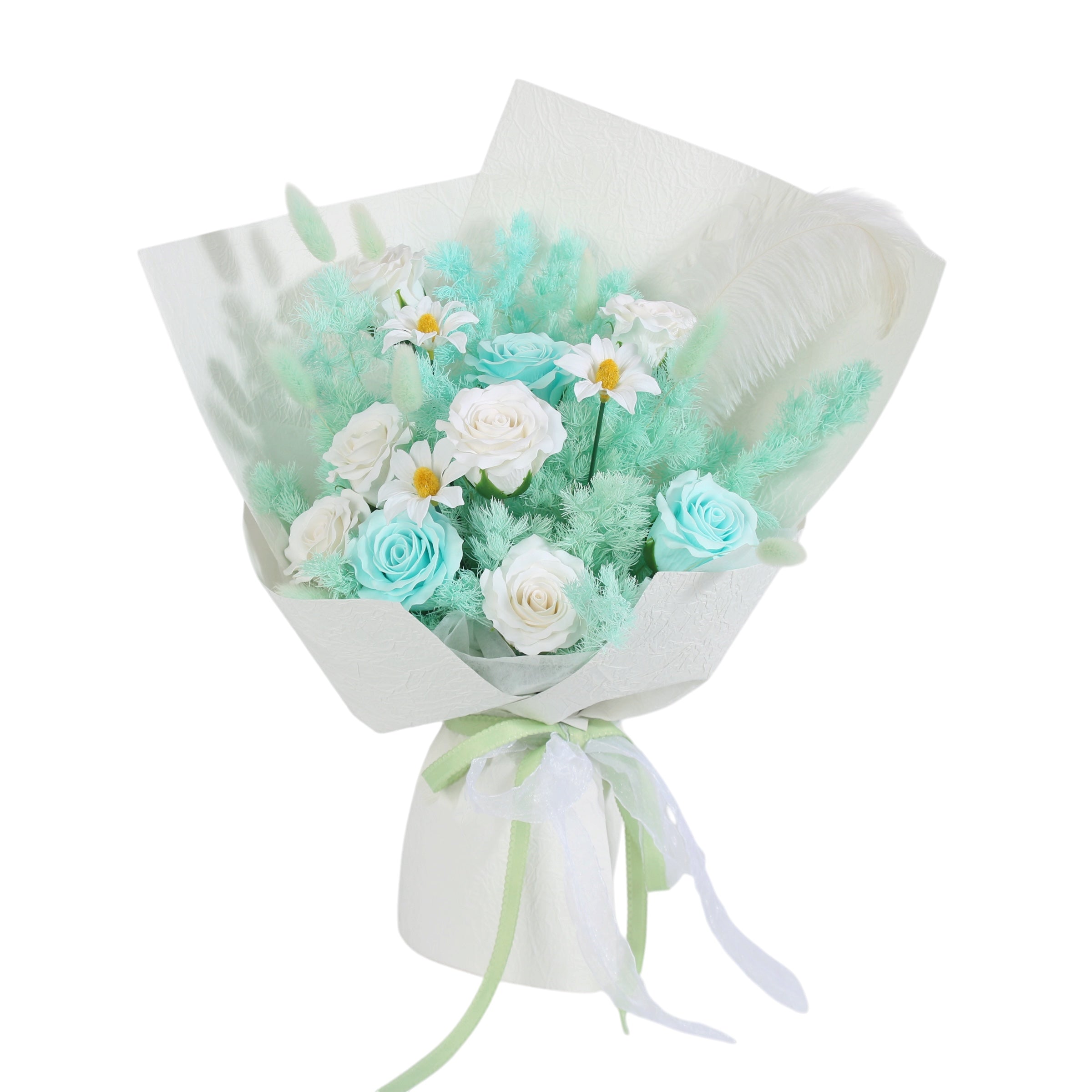 Mint Serenity Preserved Rose Bouquet