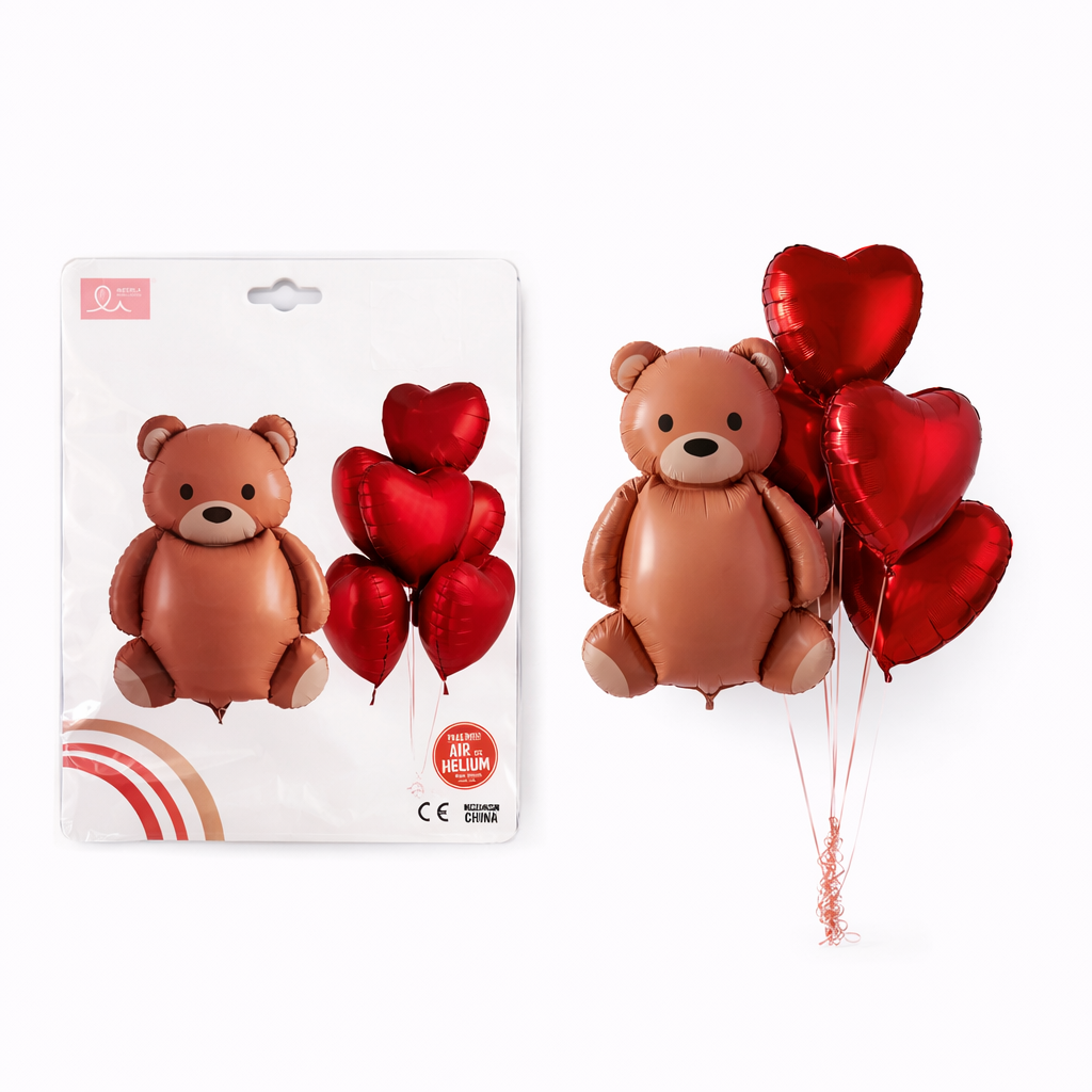 Hug Me Teddy Balloon Set