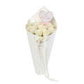 Ivory Love Rose Cone Bouquet