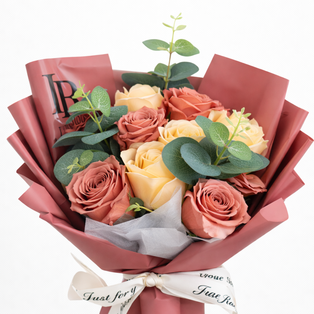 Champagne Rose Posy
