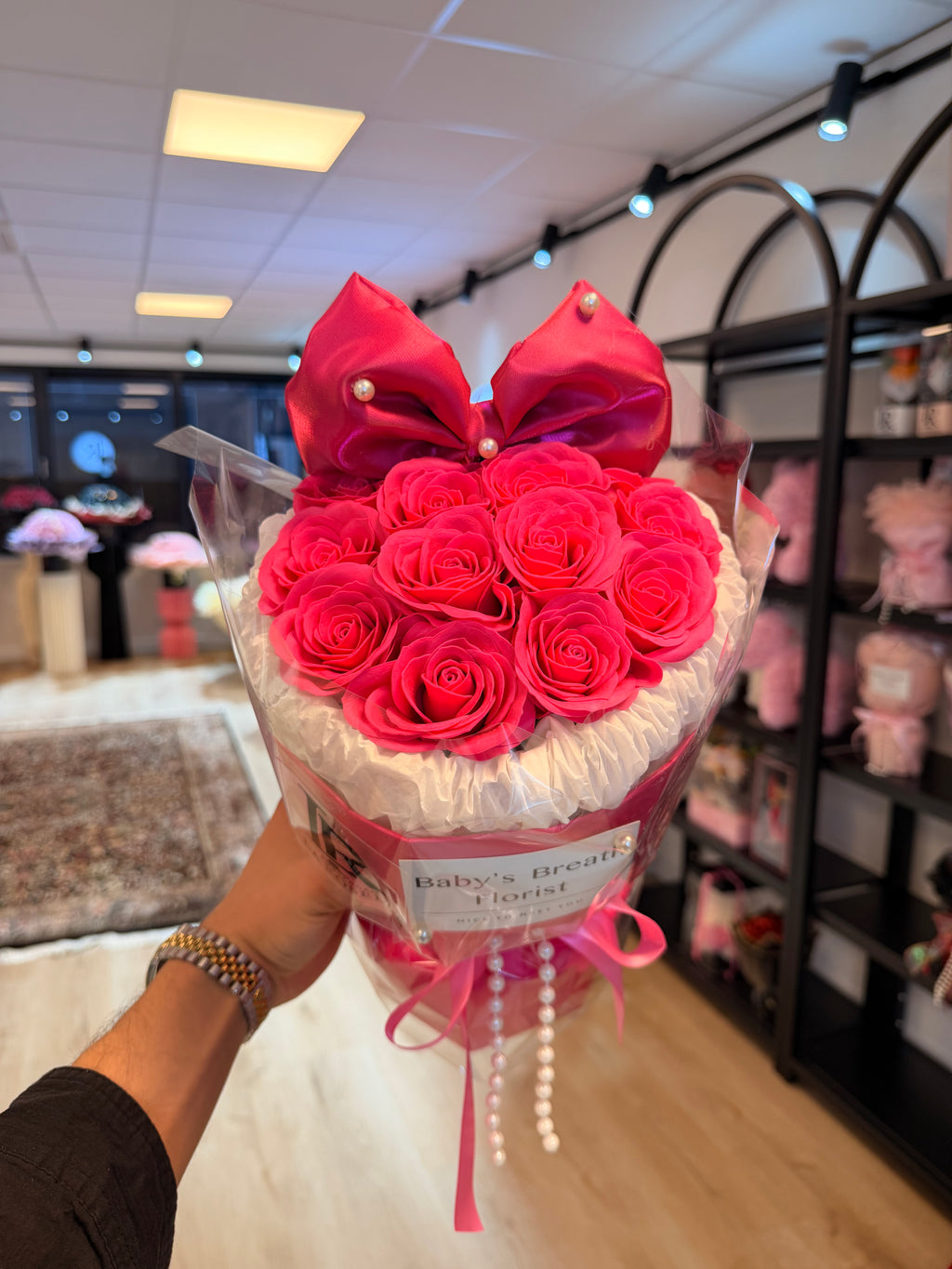 Mila Hot-Pink Icon Rose Box