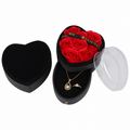 Hidden Gift Box with Red Roses Heart