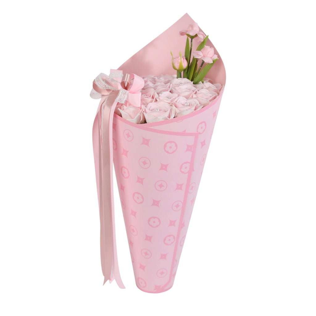 Blush Pearl Rose Cone Bouquet