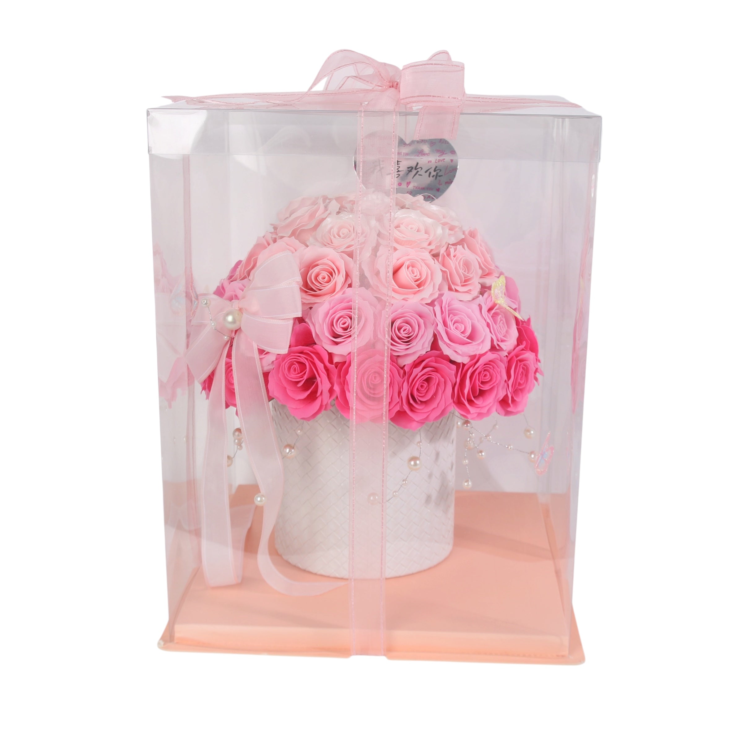 Forever Love Rose Dome – Luxury Preserved Rose Arrangement