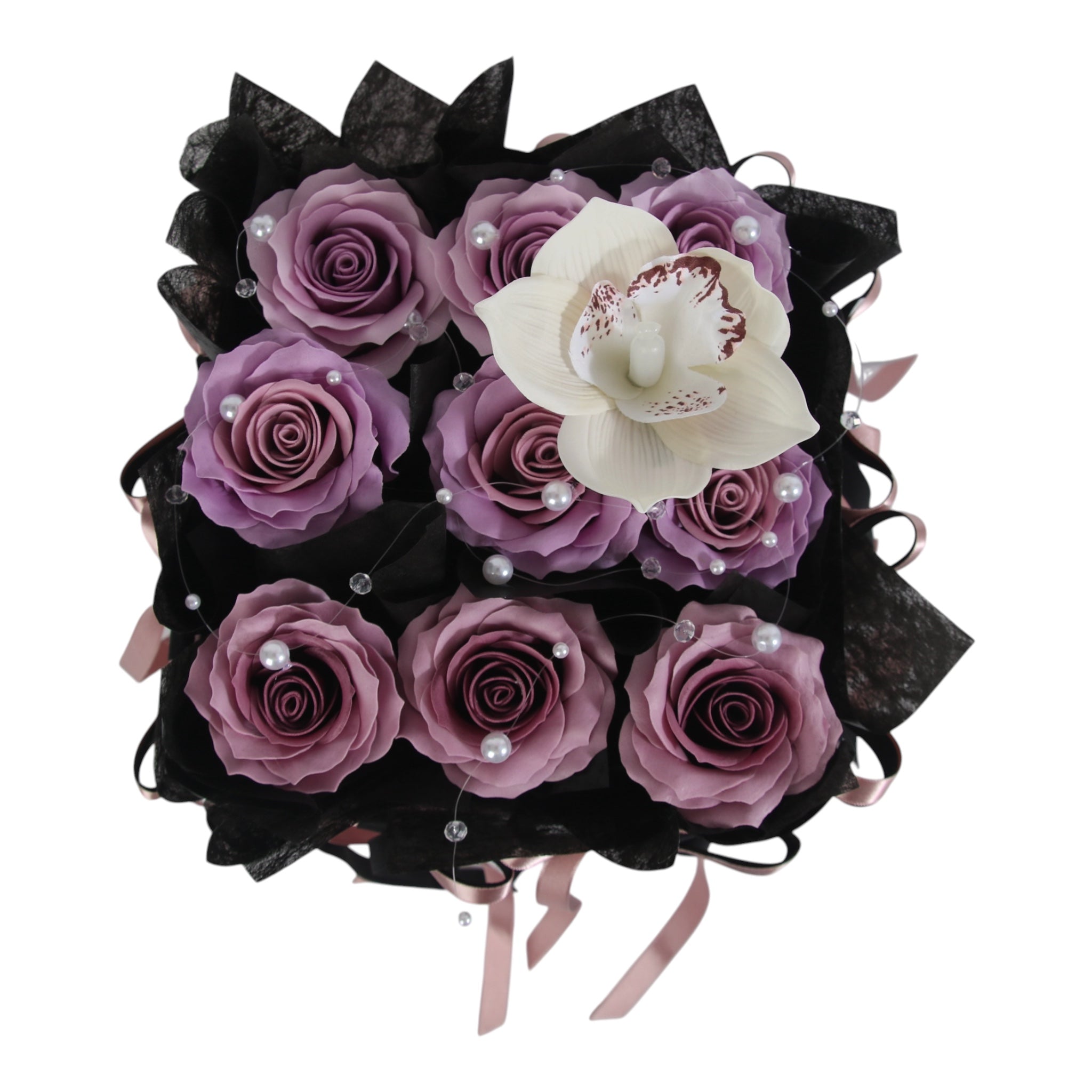 Lavender Rose Orchid Box