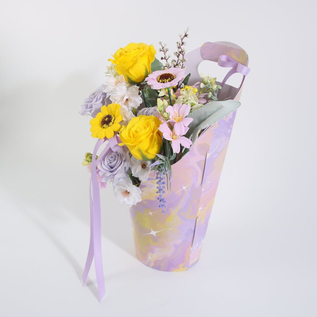 Lavender Sunshine Floral Gift Basket