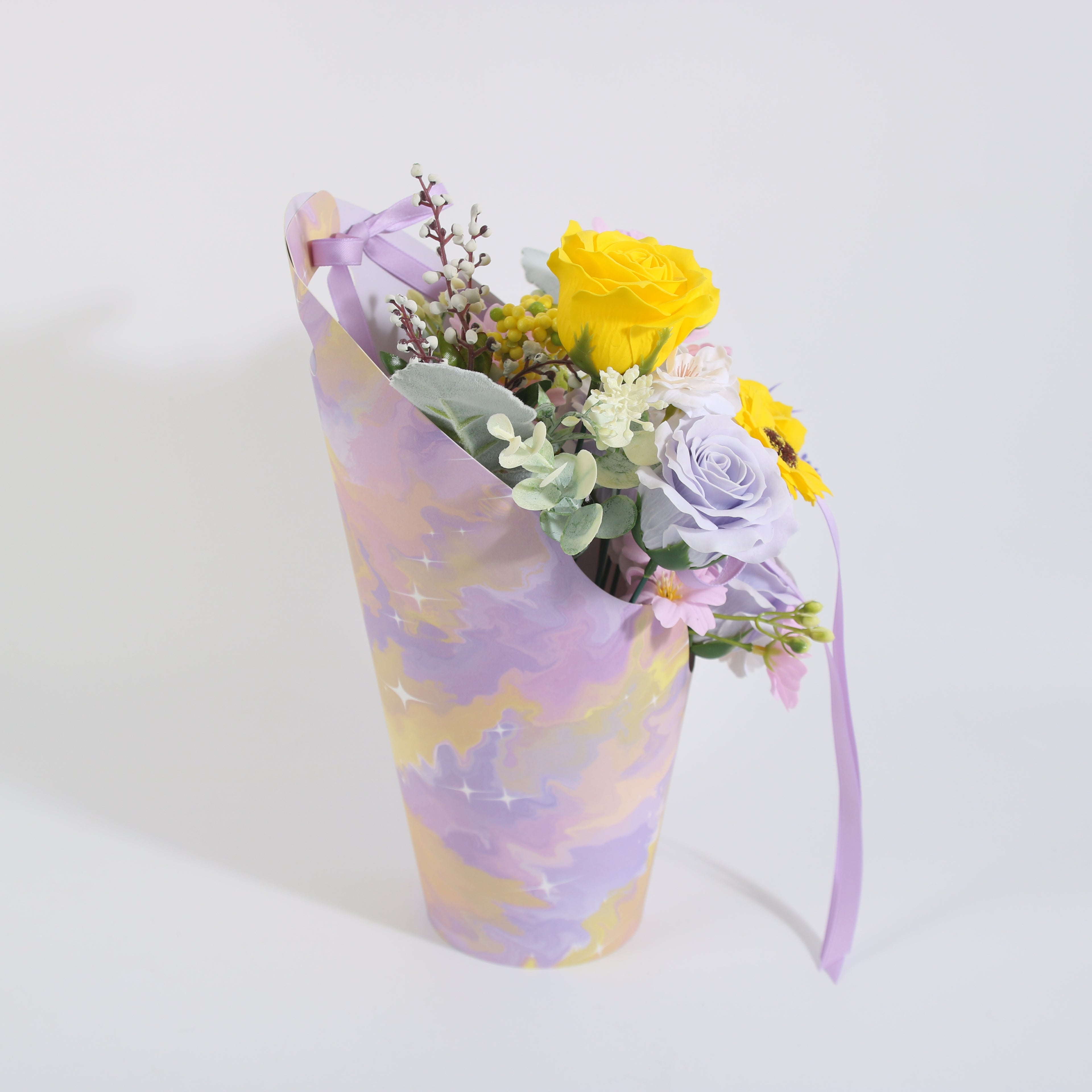 Lavender Sunshine Floral Gift Basket