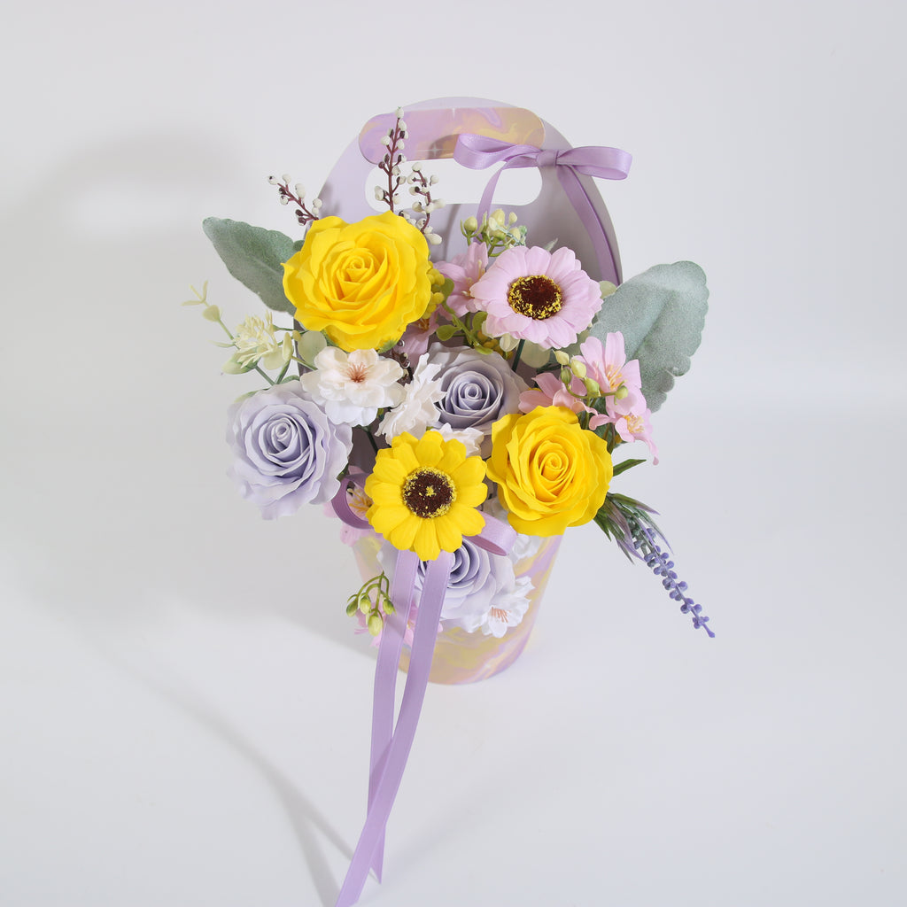 Lavender Sunshine Floral Gift Basket