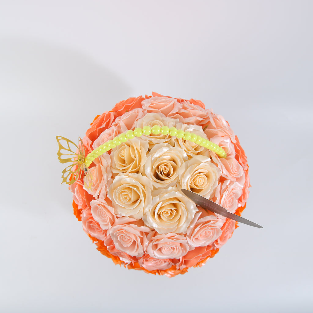 Peach Sunset Rose Luxury Box