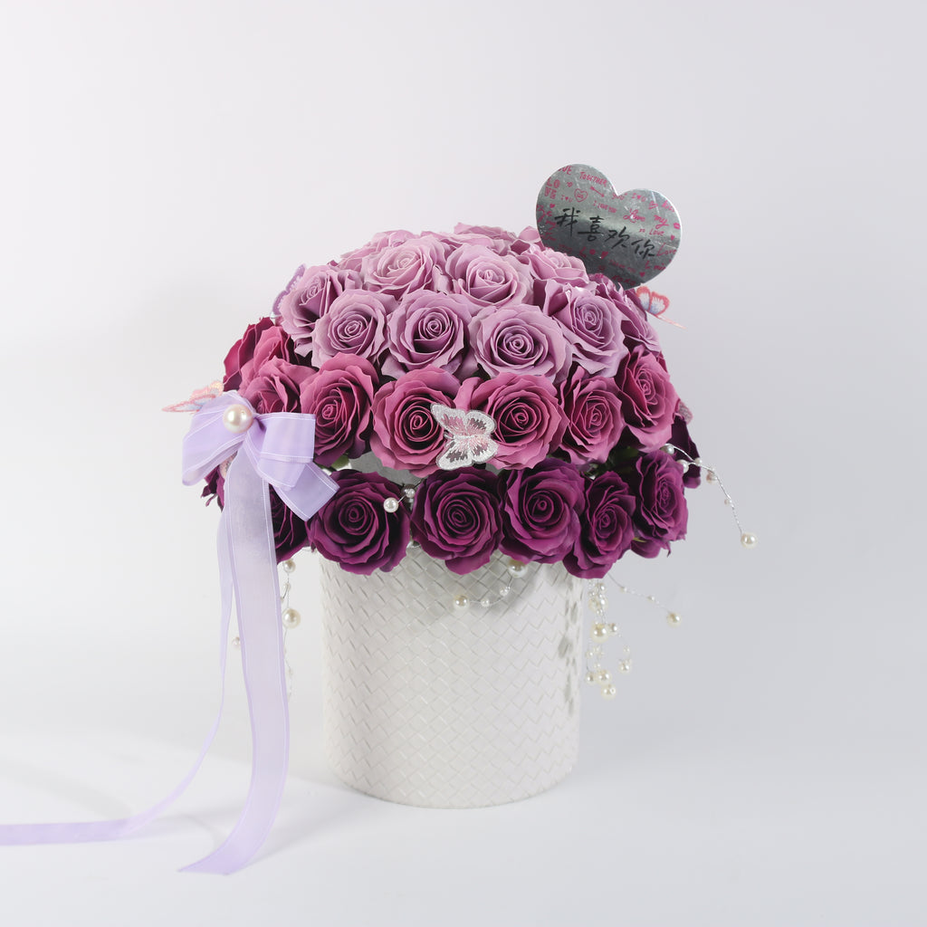 Lavender Ombre Rose Luxury Box