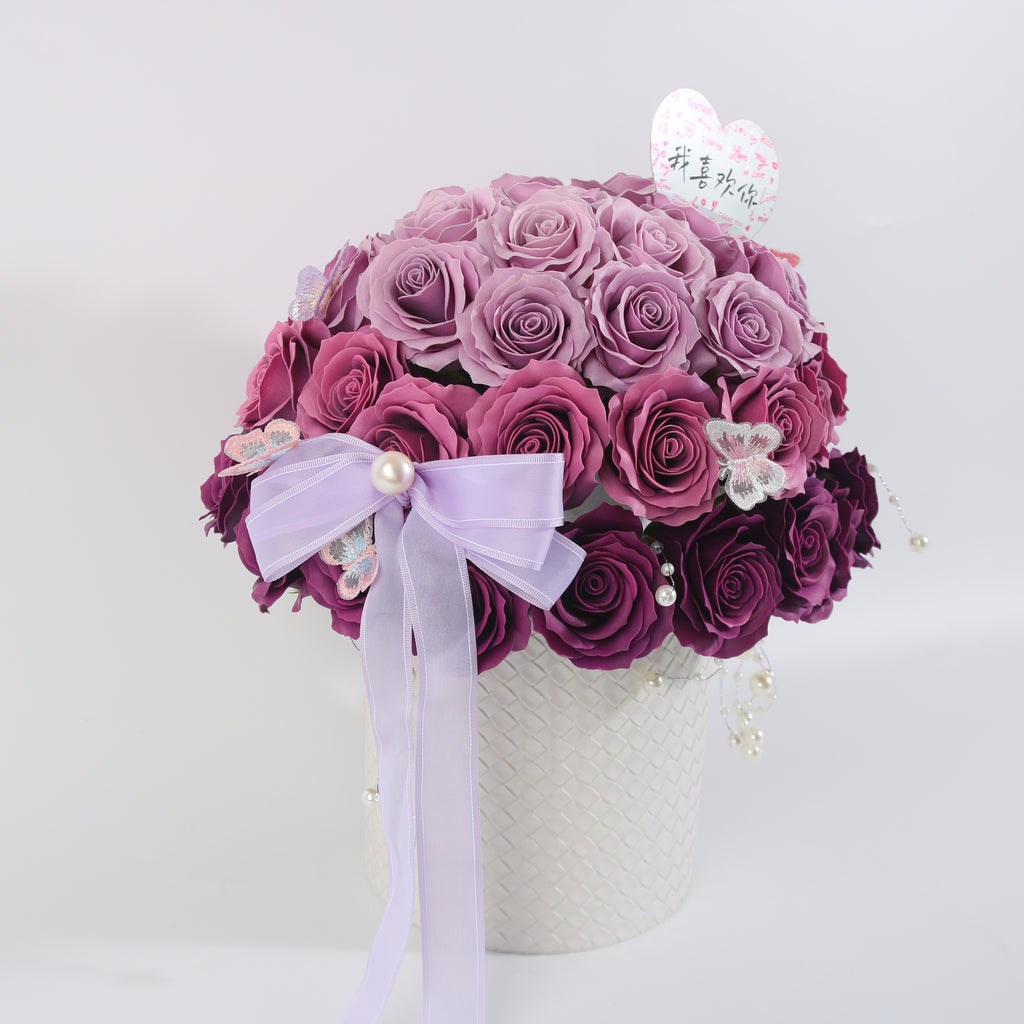 Lavender Ombre Rose Luxury Box