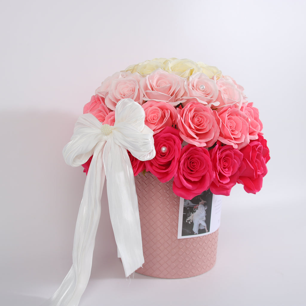 Pink Ombre Rose Luxury Box