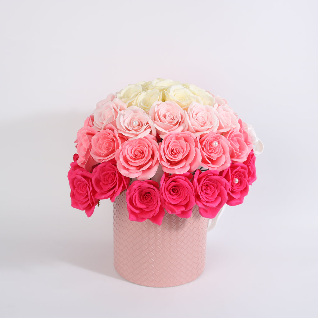 Pink Ombre Rose Luxury Box