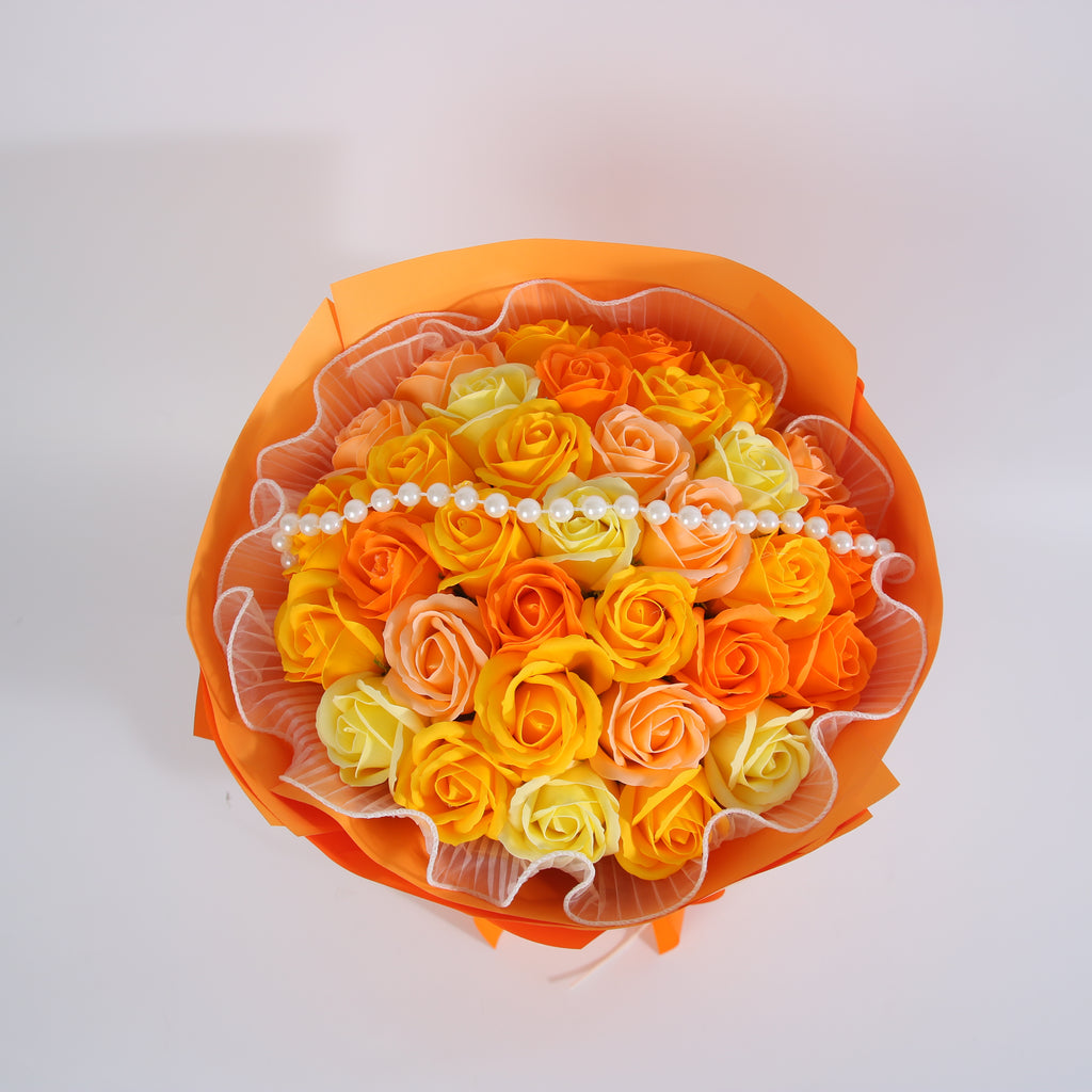 Sunset Rose Bouquet