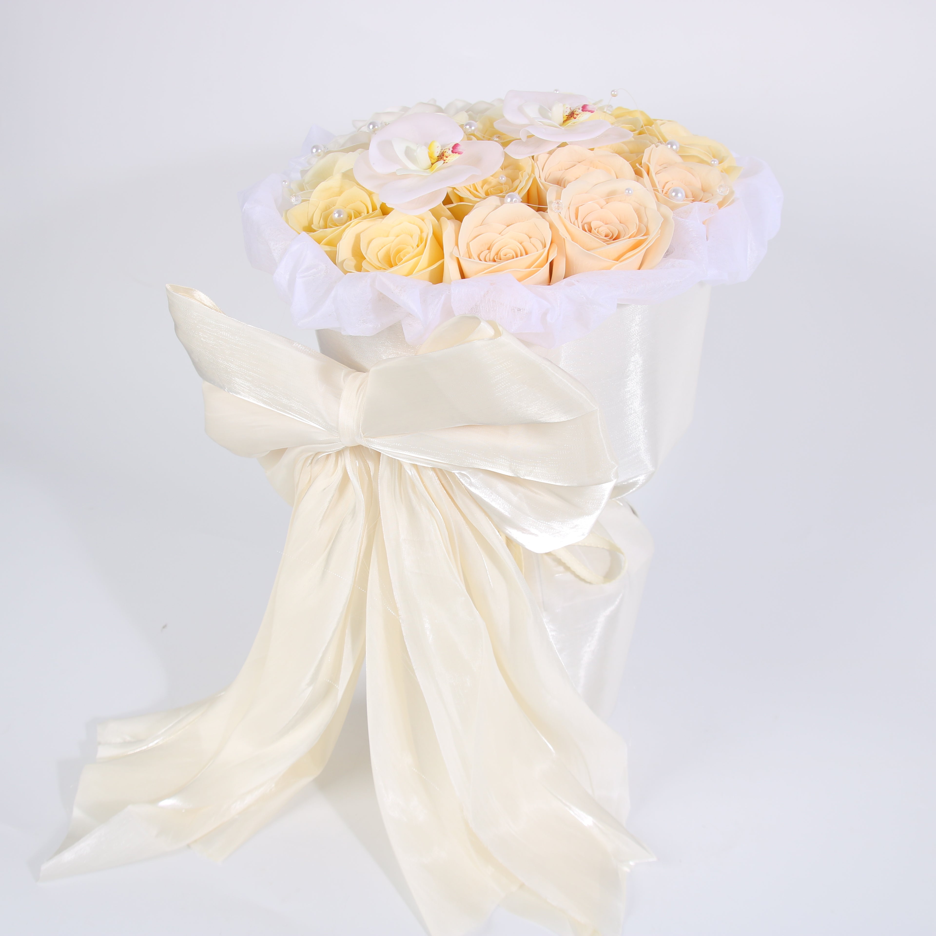 Ivory Rose & Orchid Gift Box
