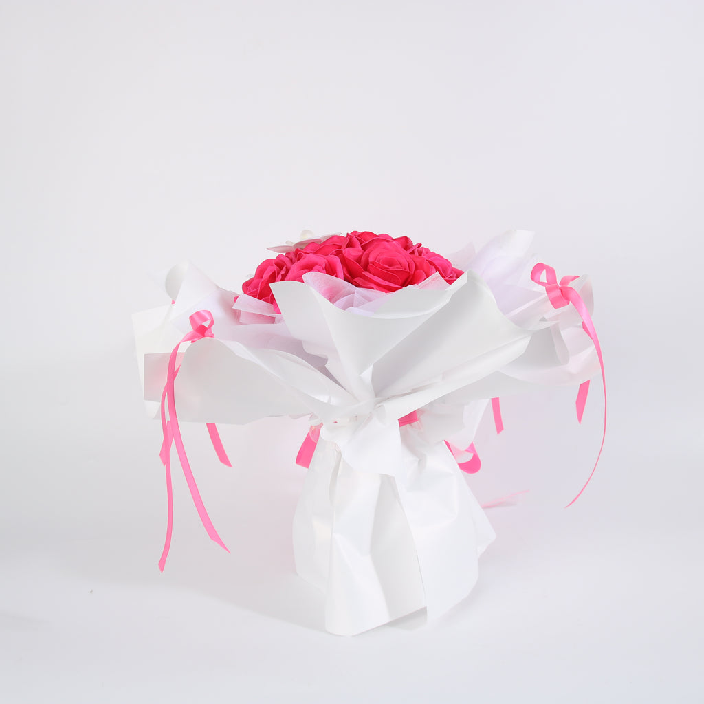 Hot Pink Orchid Rose Bouquet
