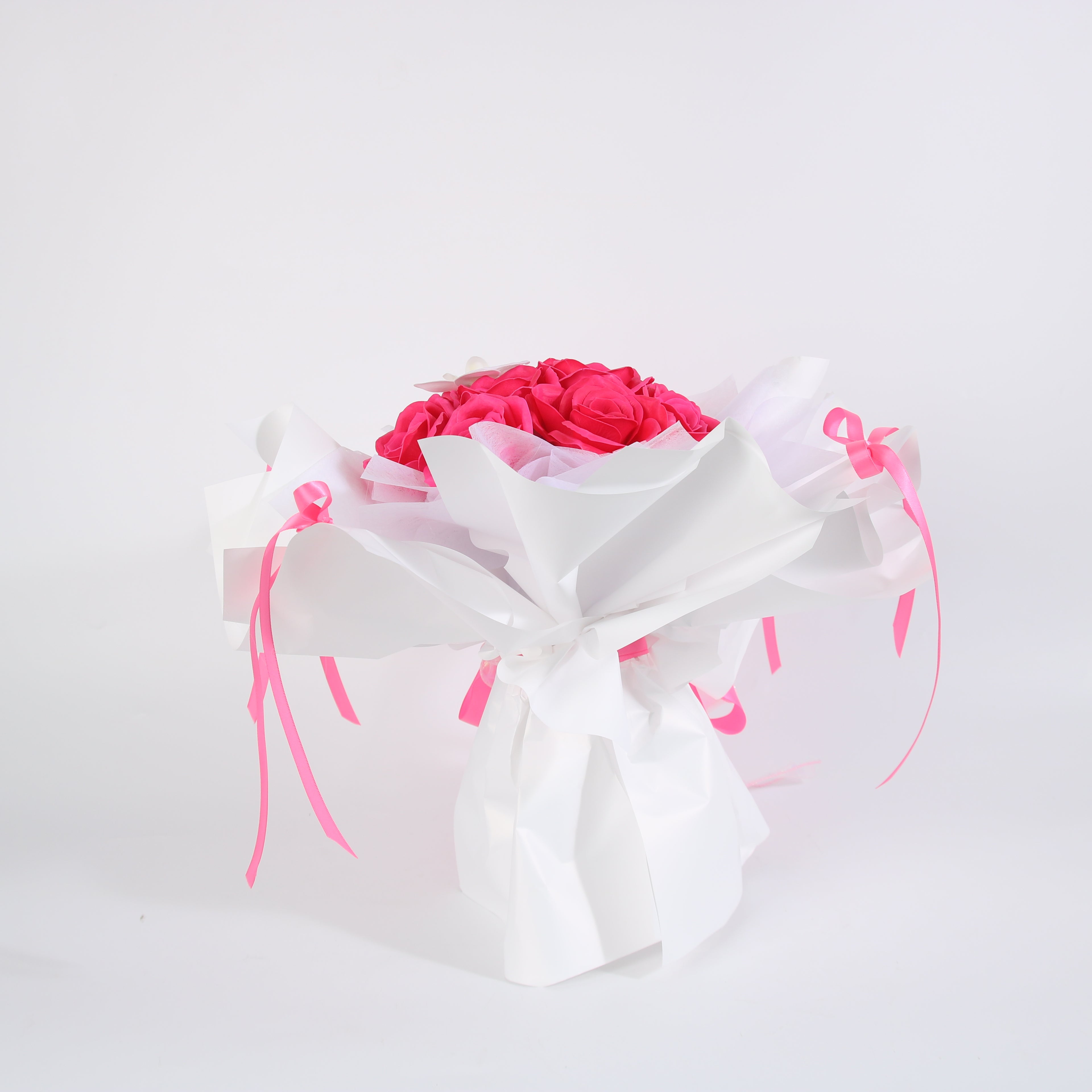 Hot Pink Orchid Rose Bouquet