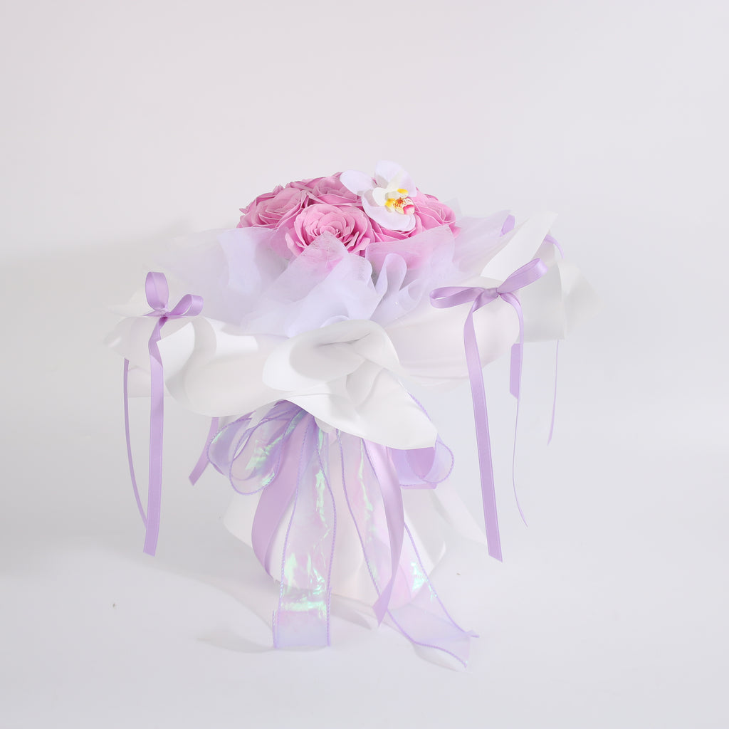 Pink Orchid Rose Bouquet