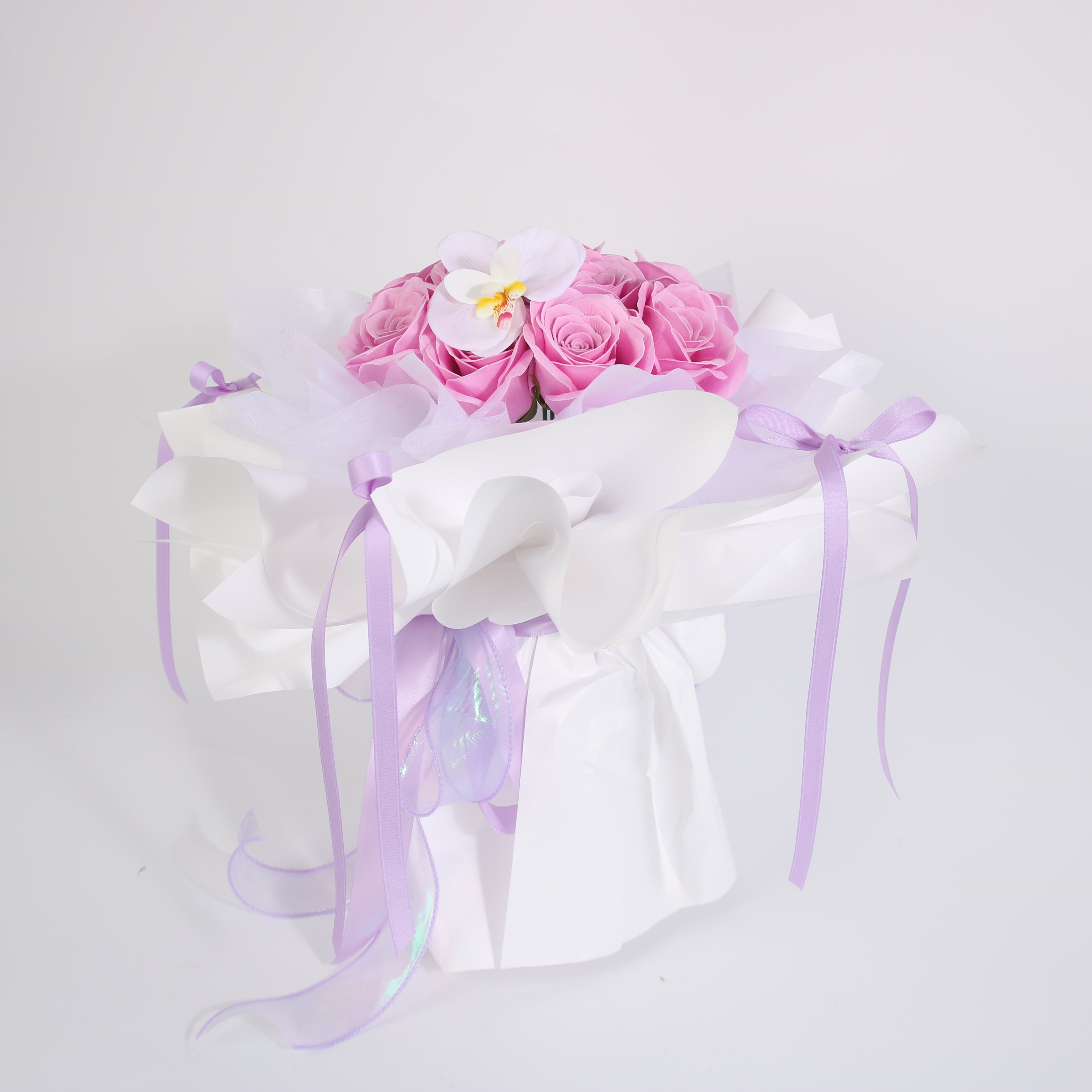 Pink Orchid Rose Bouquet