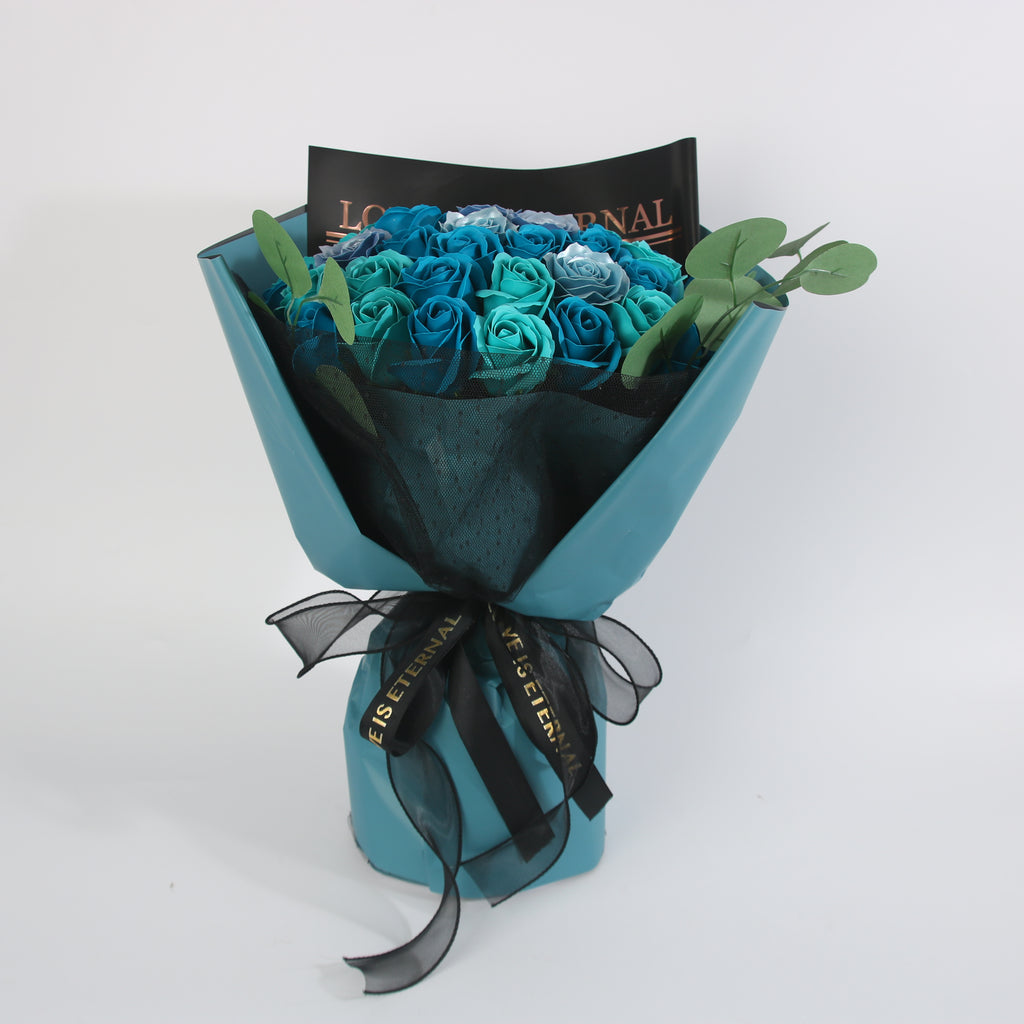 Blue Rose Bouquet 49 Roses