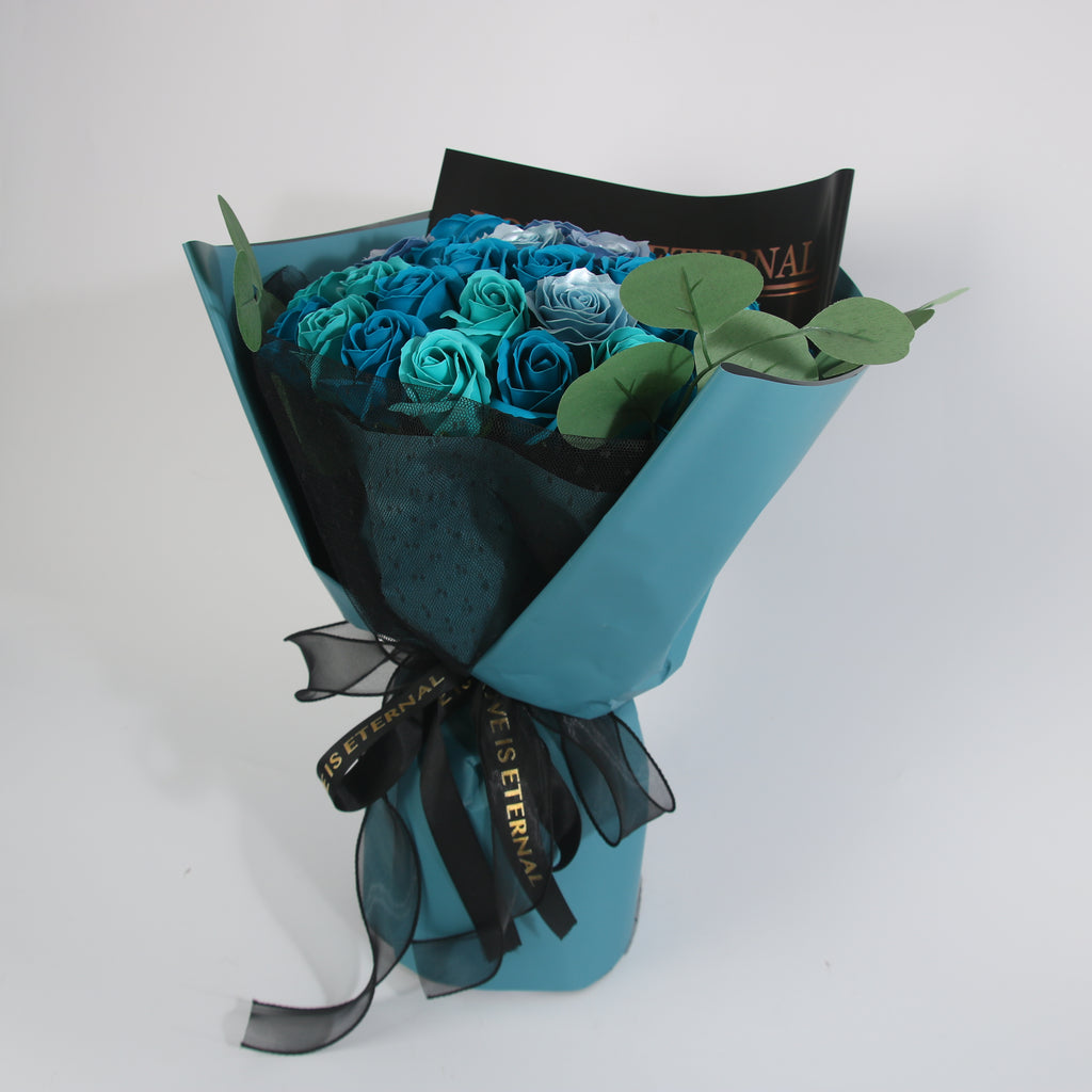 Blue Rose Bouquet 49 Roses