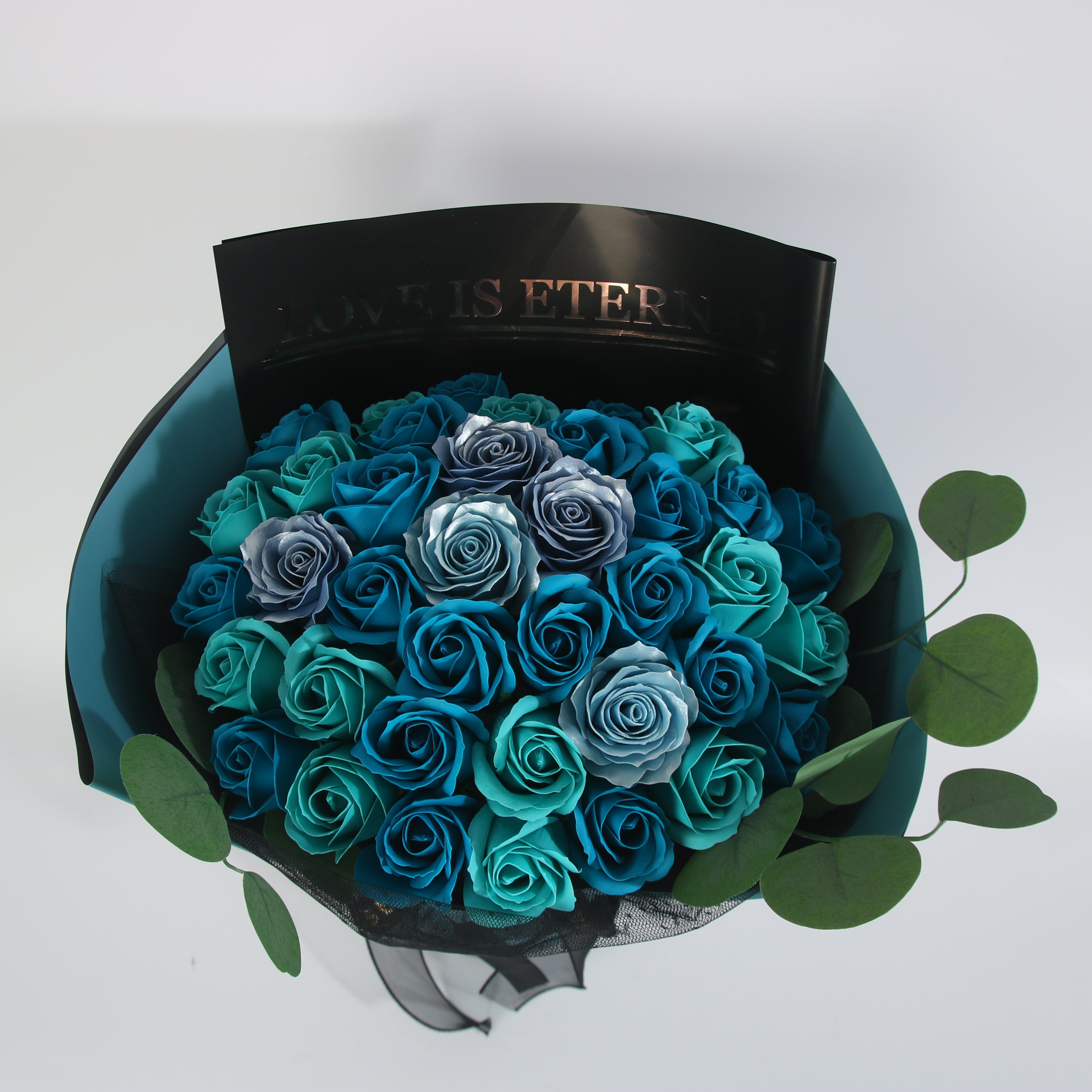 Blue Rose Bouquet 49 Roses