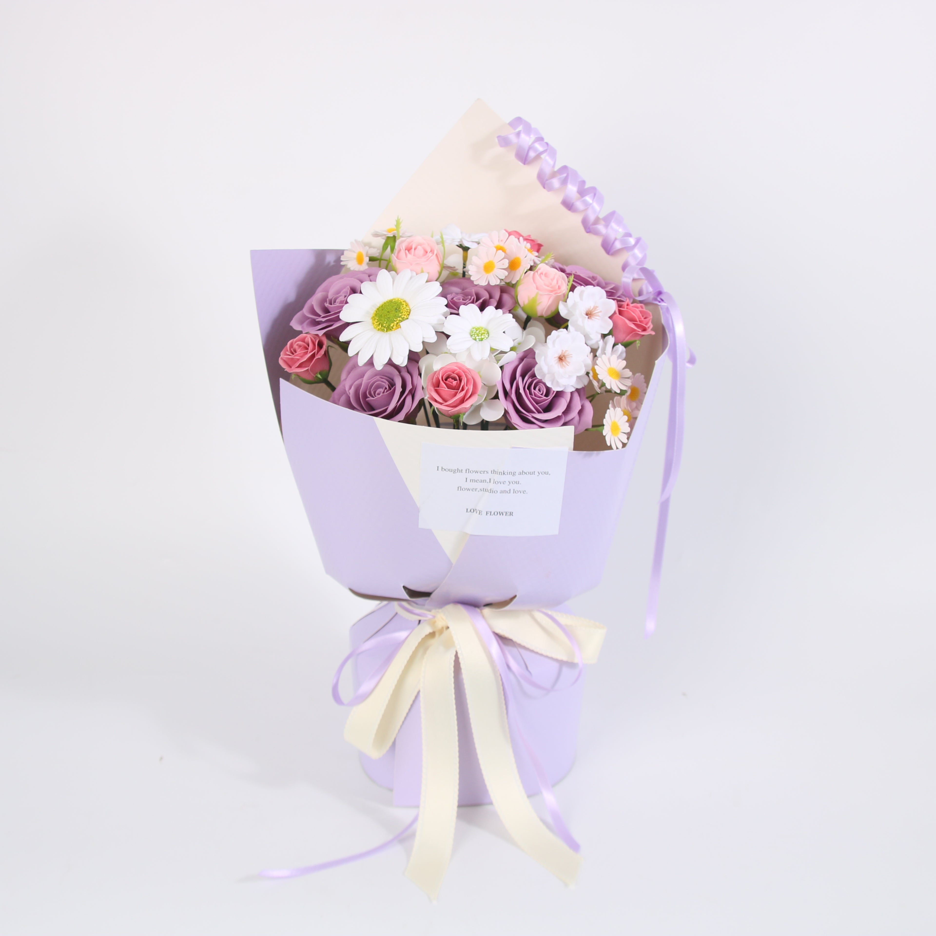 Lavender Rose & Daisy Bouquet
