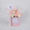 Ivory Rose Flower Box & Peach
