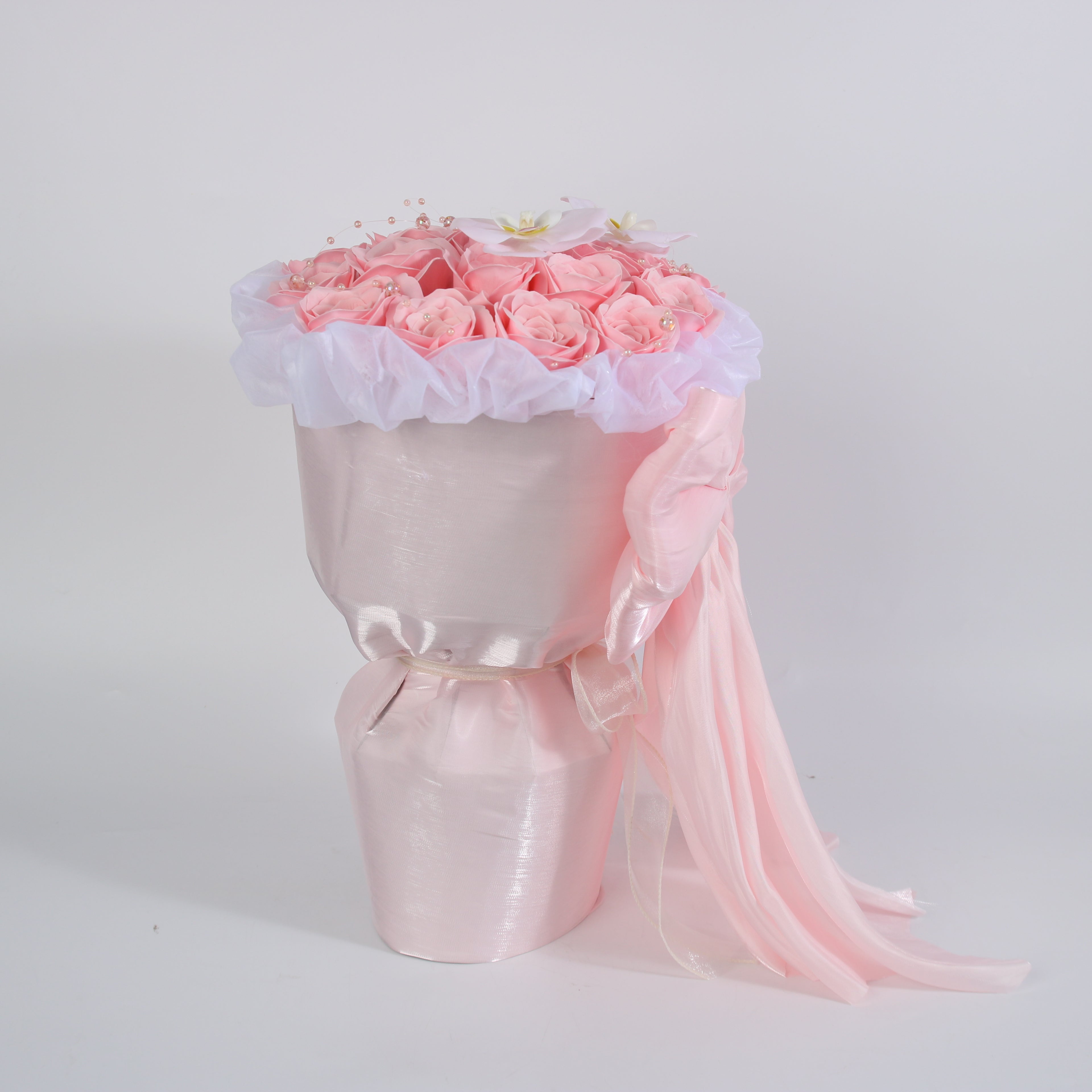 Pink Rose Bouquet Gift Box