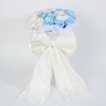 Blue & White Rose Bouquet Gift Box