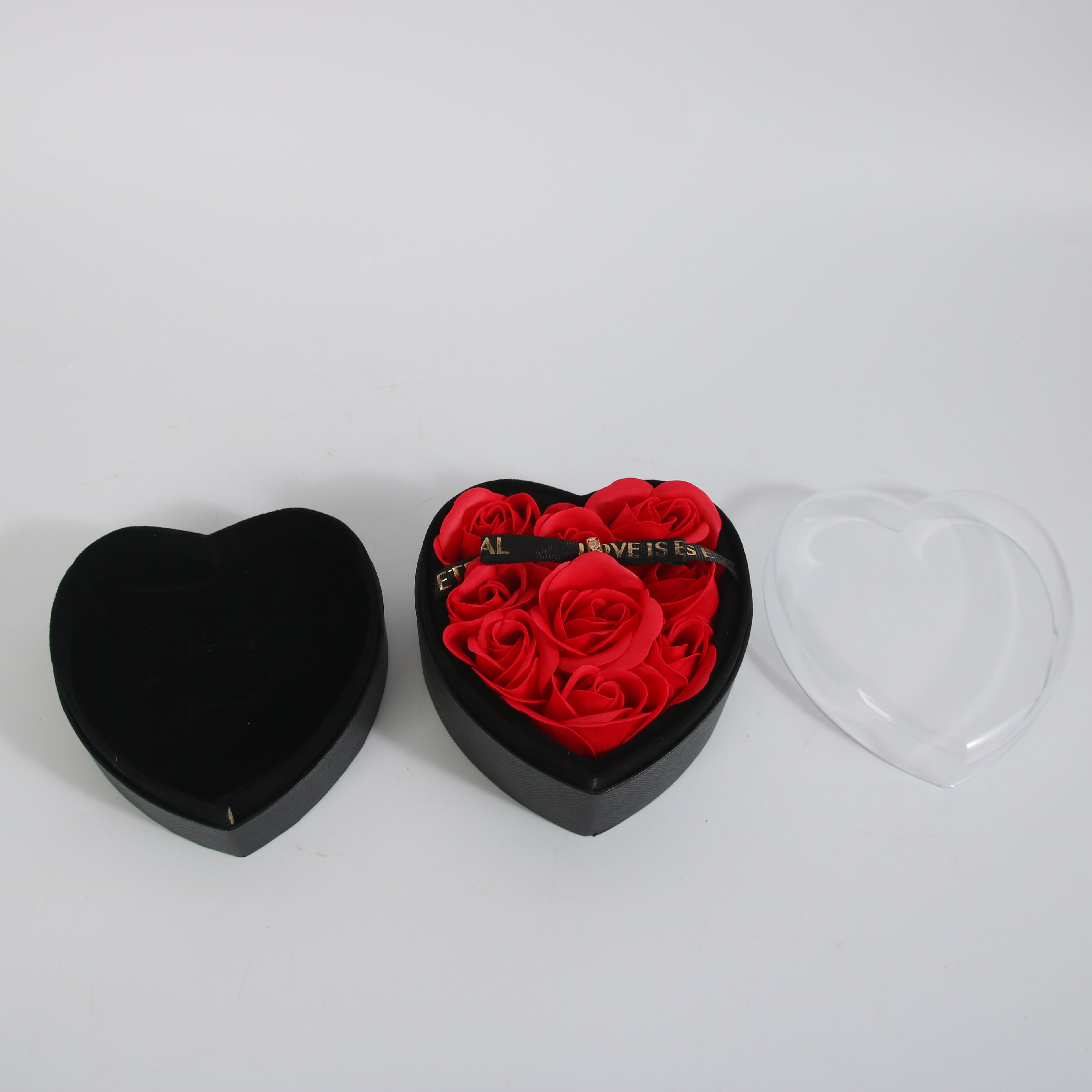 Gift Box with Red Roses Heart