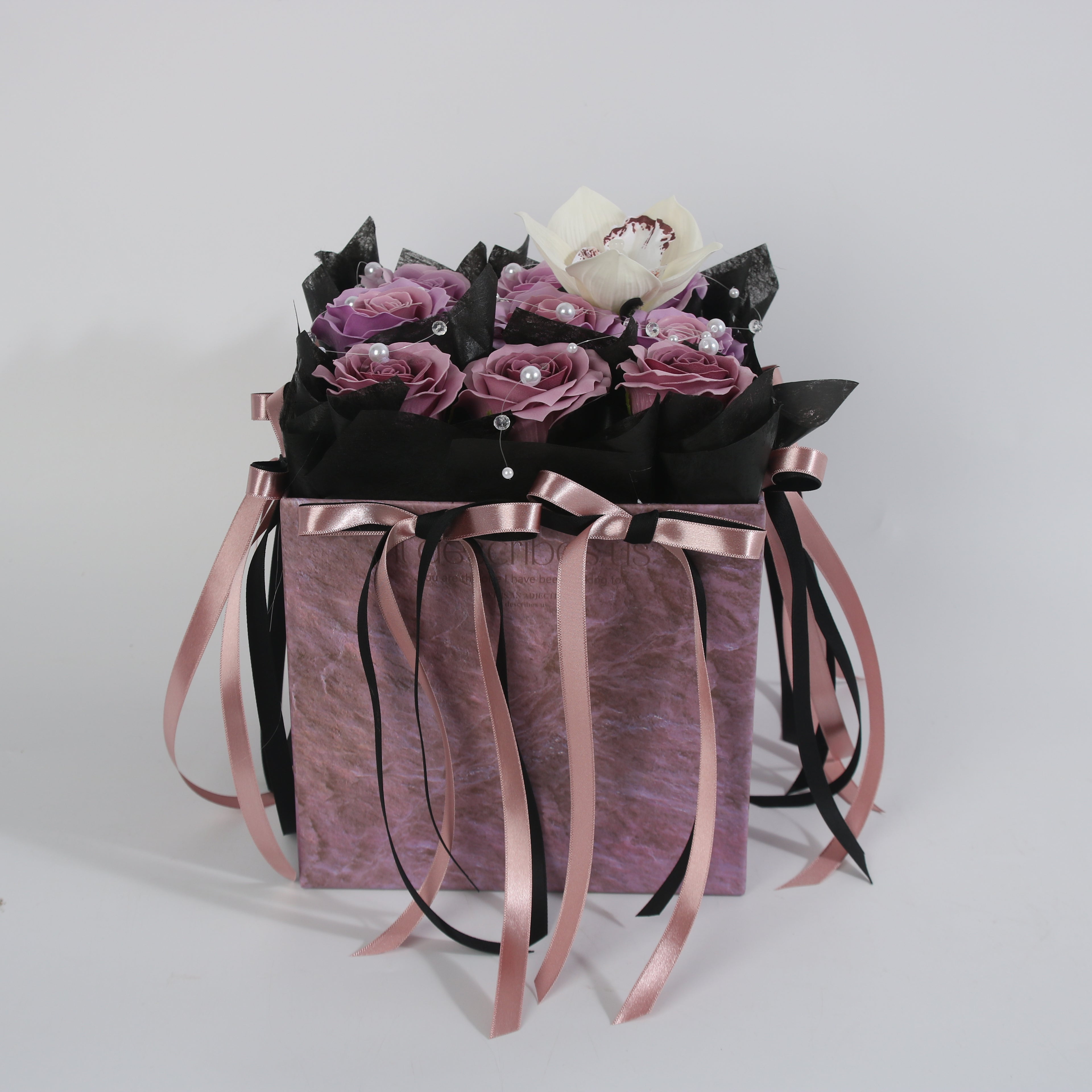 Lavender Rose Orchid Box