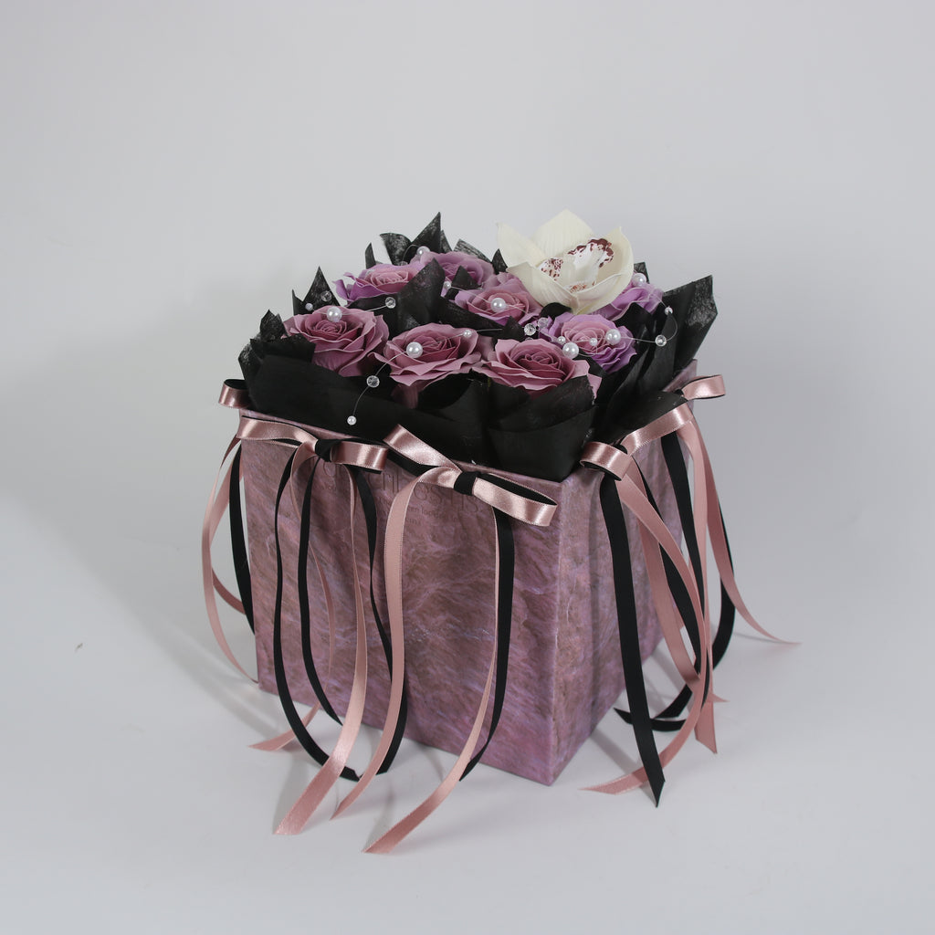 Lavender Rose Orchid Box