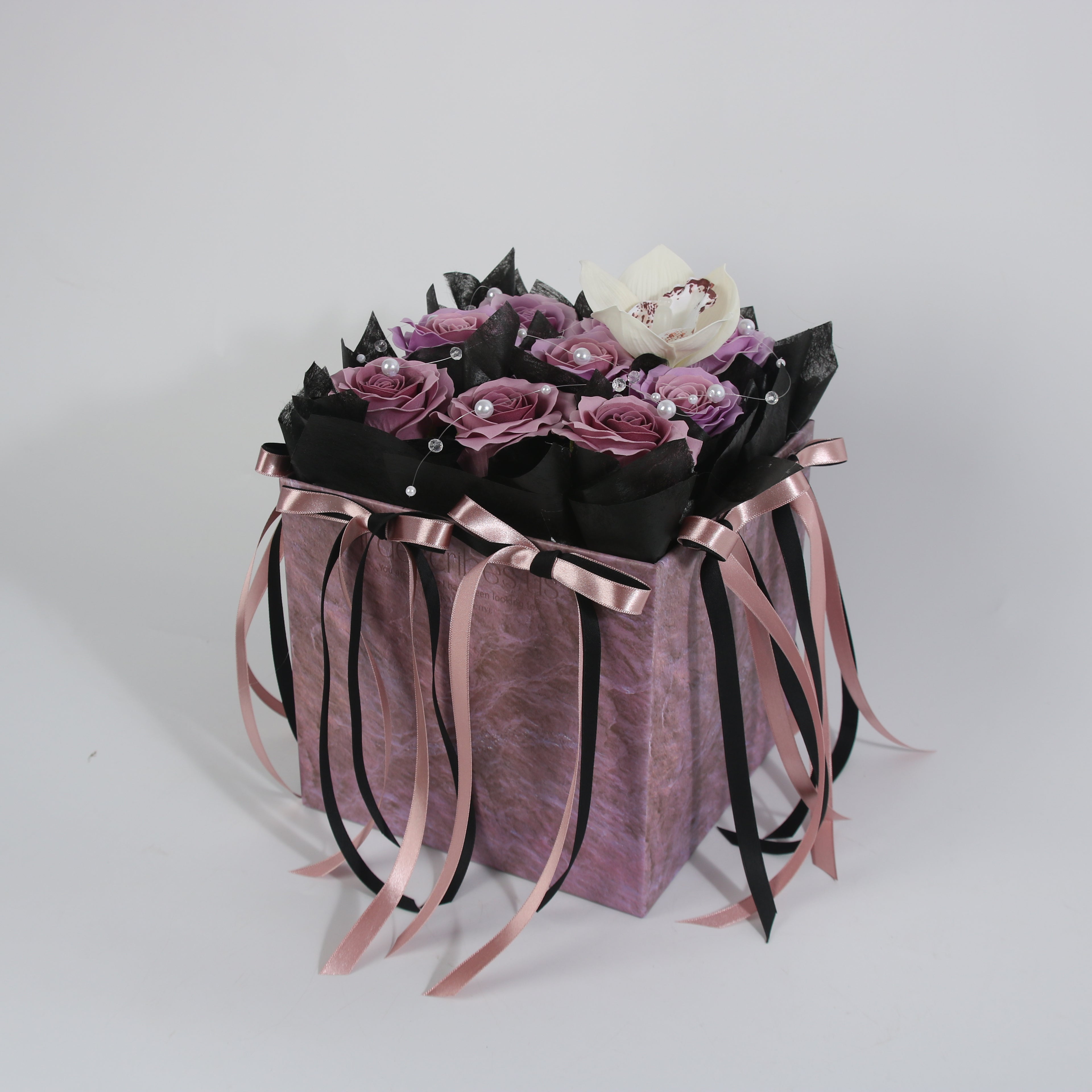 Lavender Rose Orchid Box