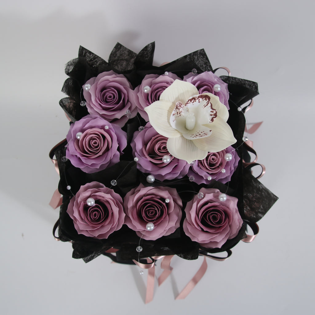 Lavender Rose Orchid Box