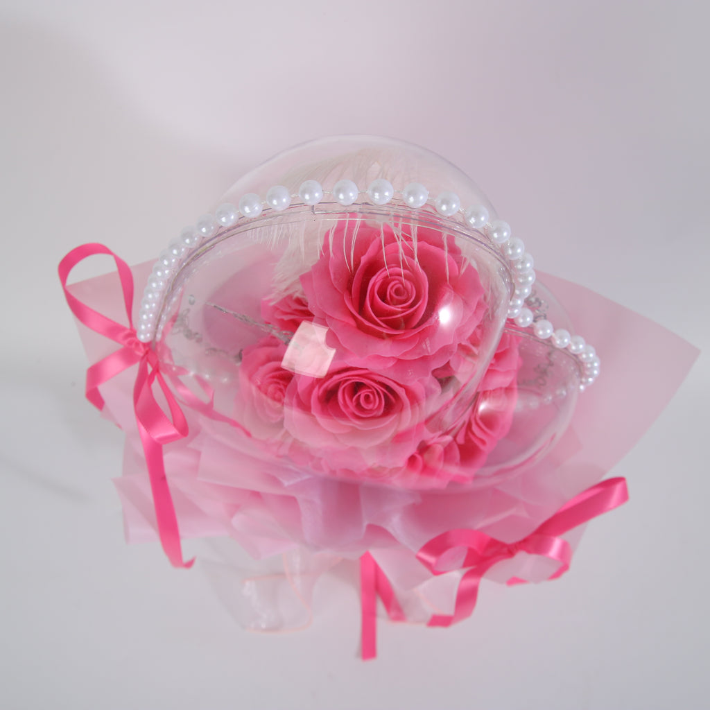 Pink Heart Rose Bouquet