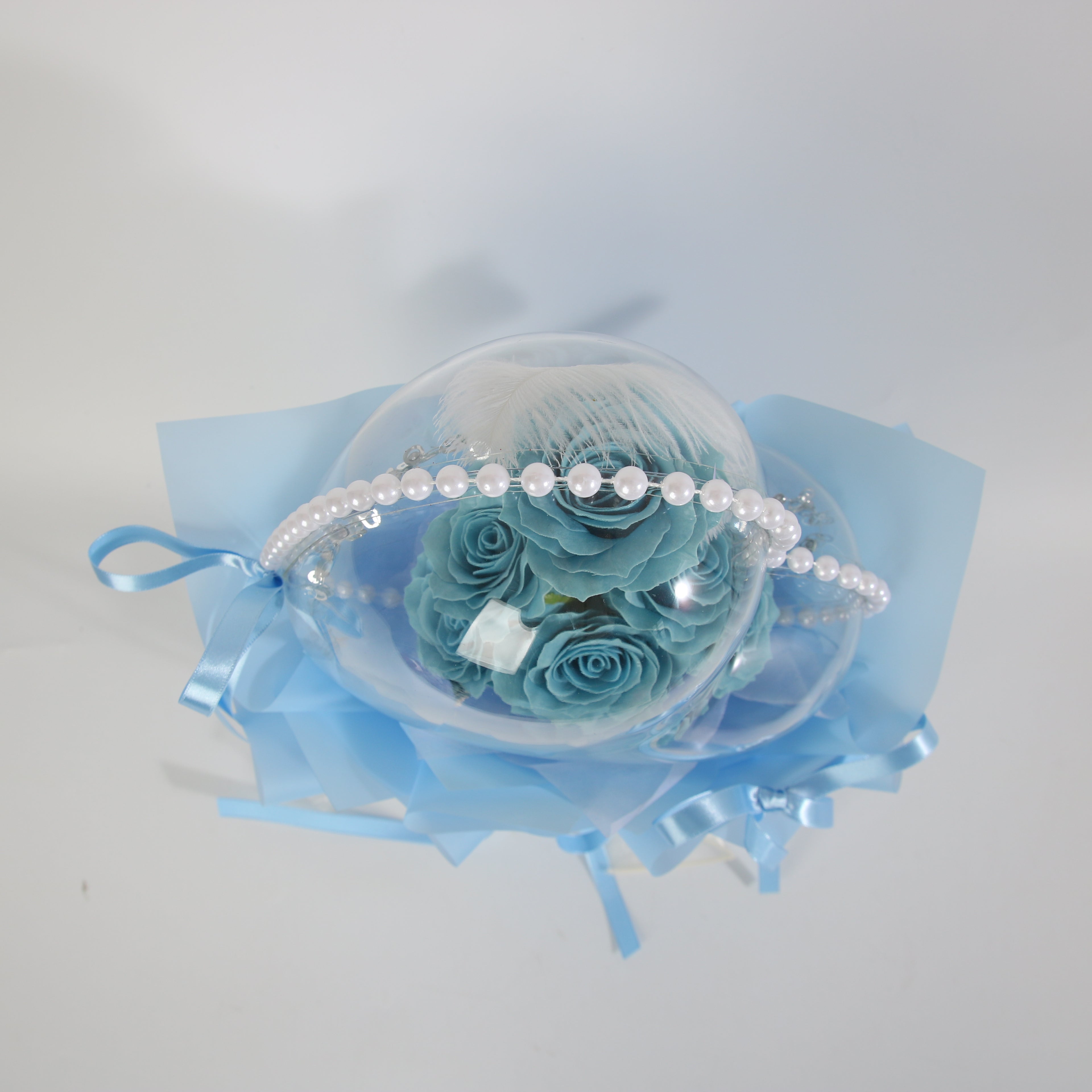 Blue Heart Rose Bouquet