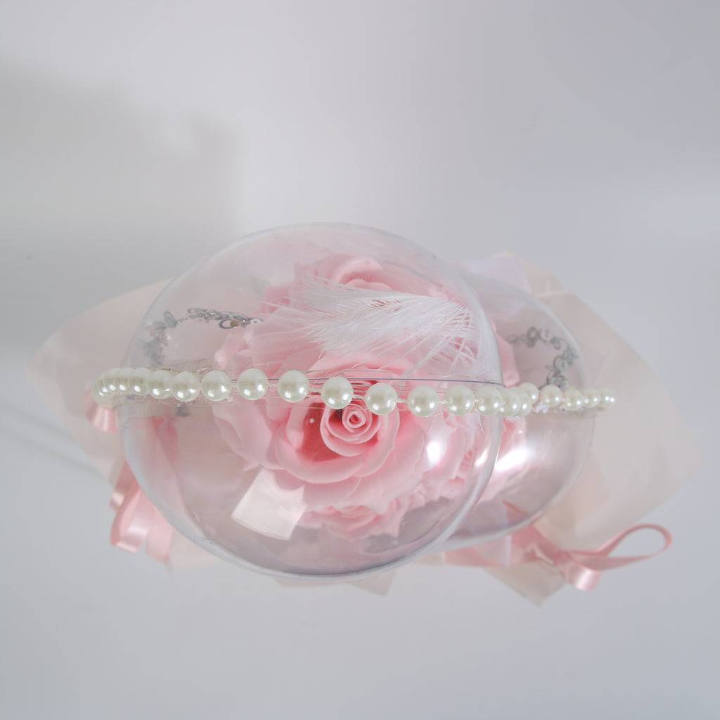Blush Pink Heart Rose Bouquet