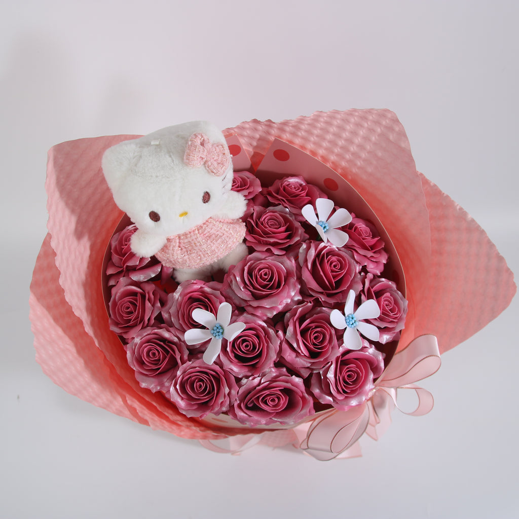 Hello Kitty Pink Rose Bouquet – Princess Blossom Edition