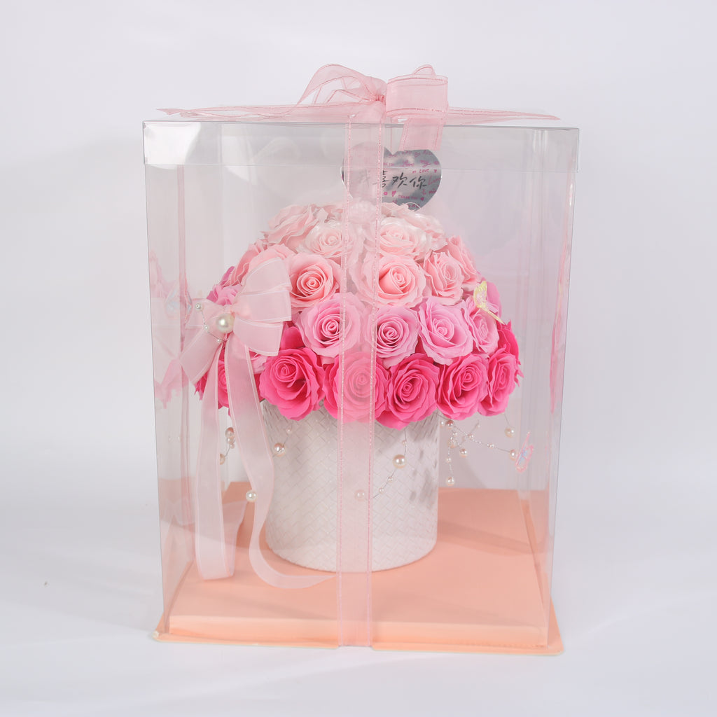 Forever Love Rose Dome – Luxury Preserved Rose Arrangement