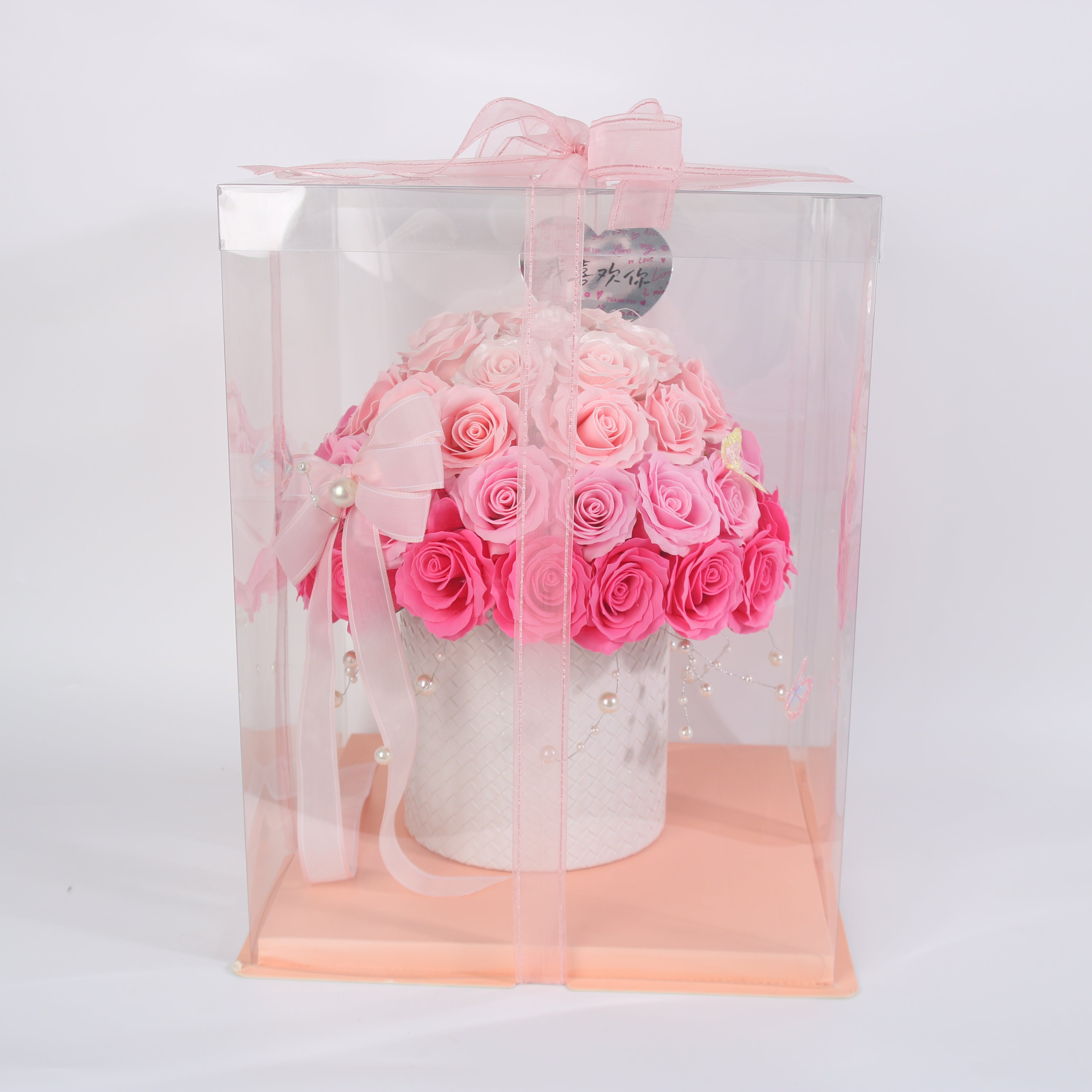 Forever Love Rose Dome – Luxury Preserved Rose Arrangement