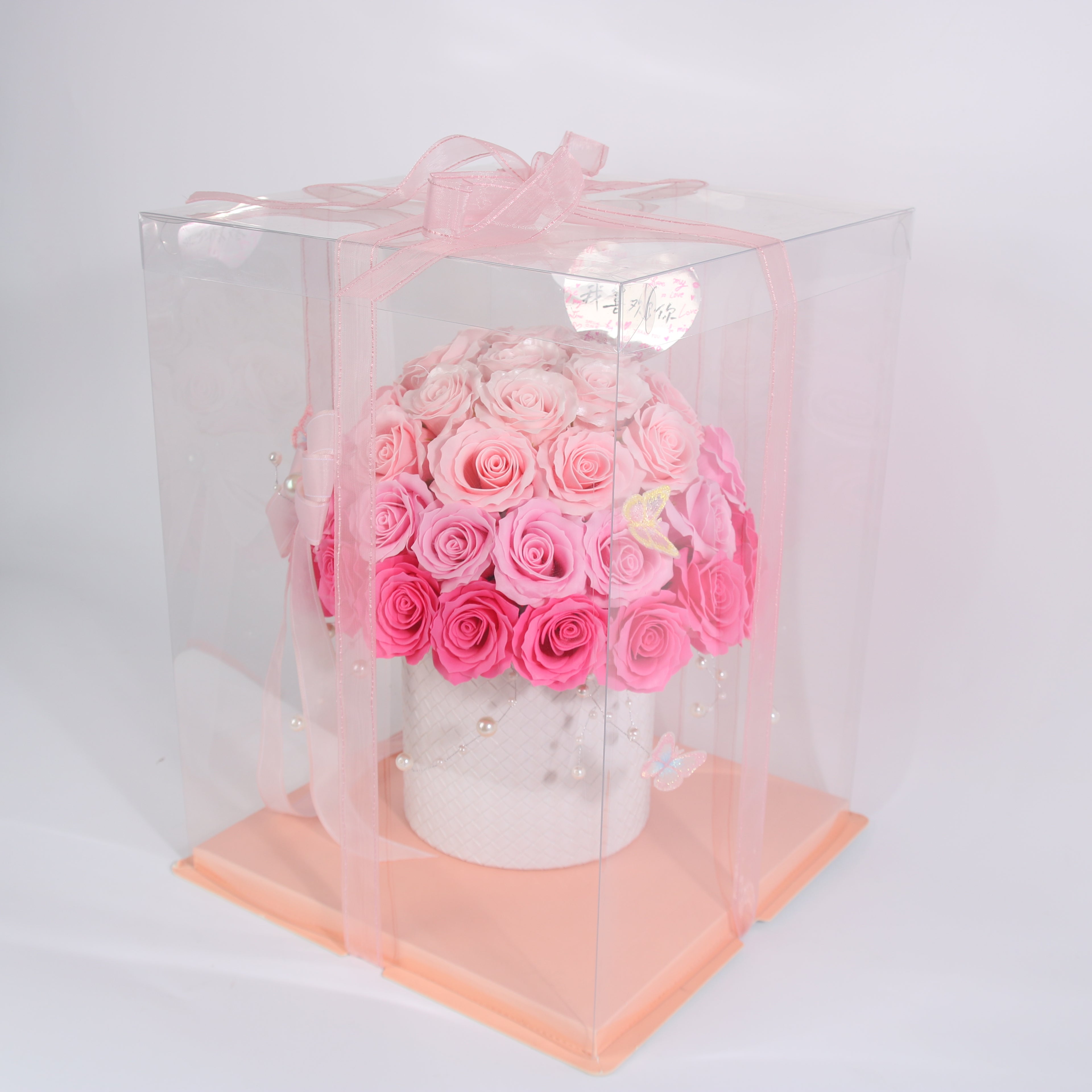 Forever Love Rose Dome – Luxury Preserved Rose Arrangement