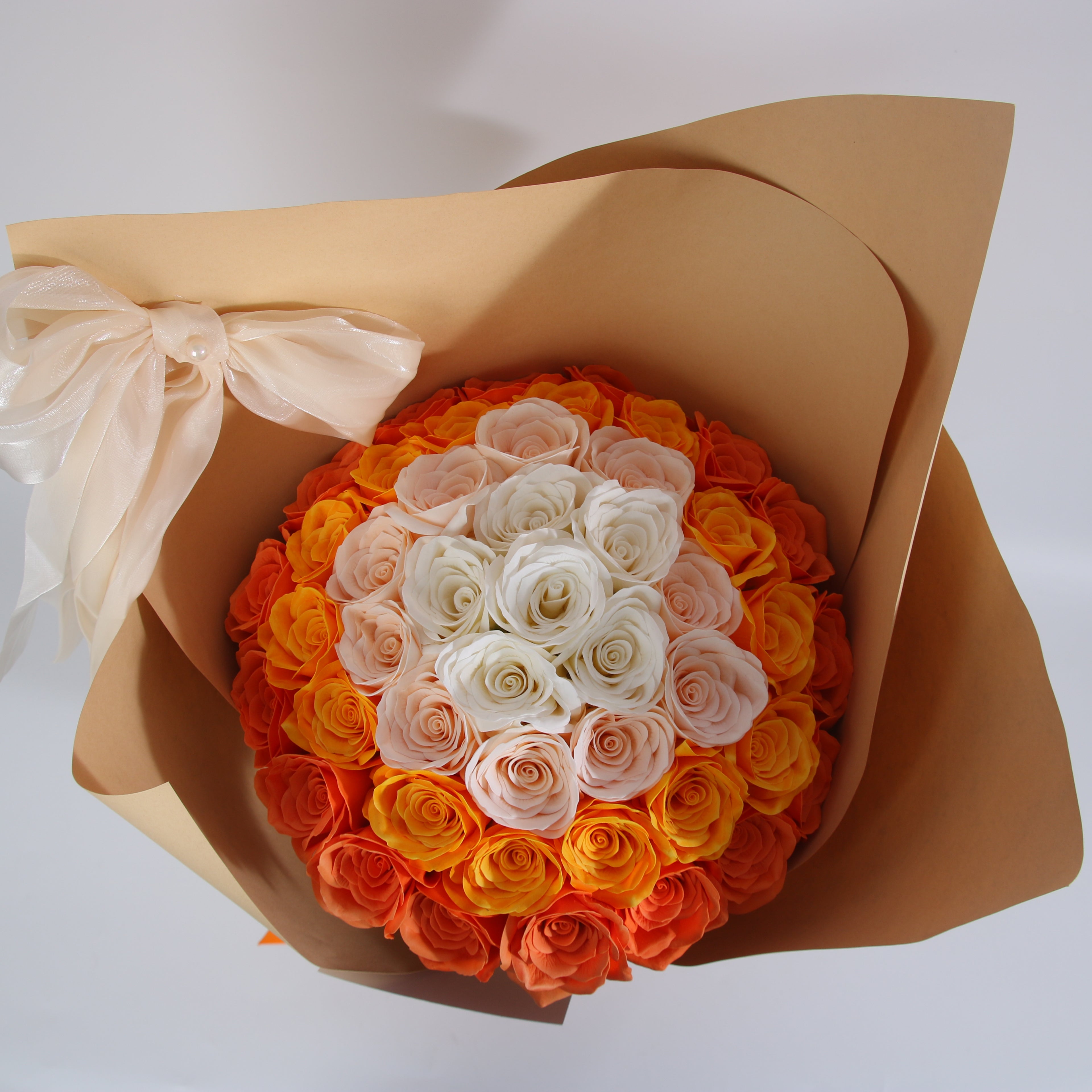 Sunset Glow Forever Rose Bouquet
