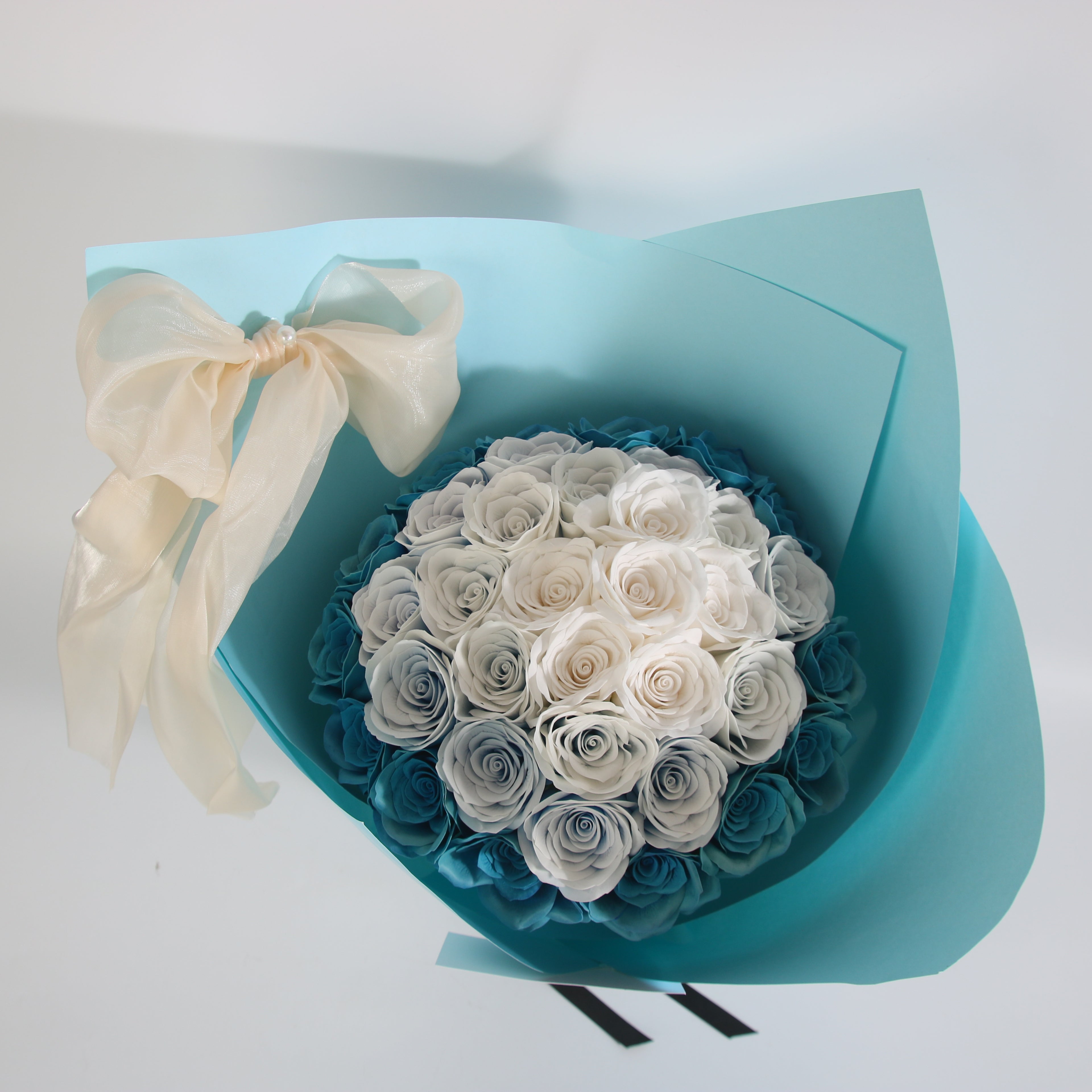 Ocean Serenity Forever Rose Bouquet