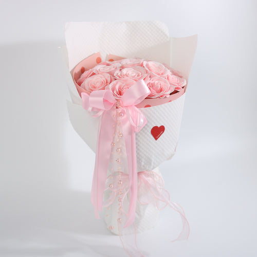 Blush Whisper – Preserved Rose Bouquet