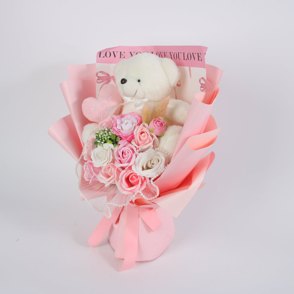 Sweetheart Teddy Rose Bouquet