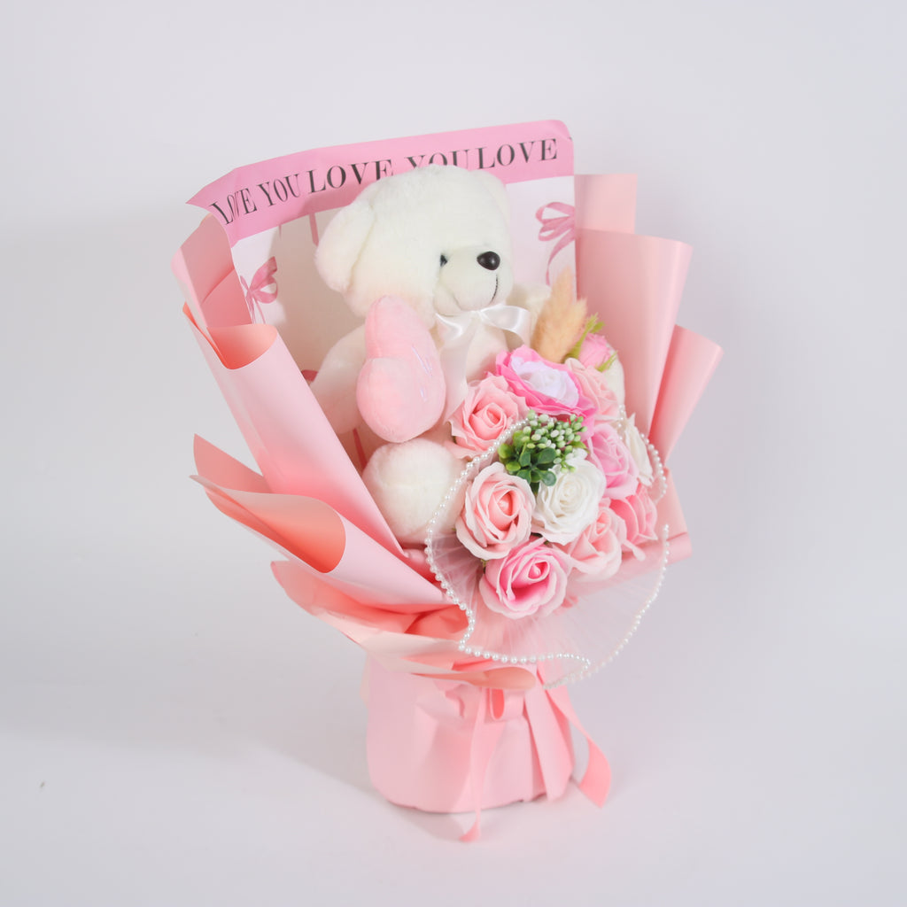 Sweetheart Teddy Rose Bouquet
